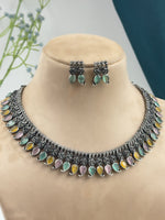 Load image into Gallery viewer, Rose Sliver Lookalike Necklace Set