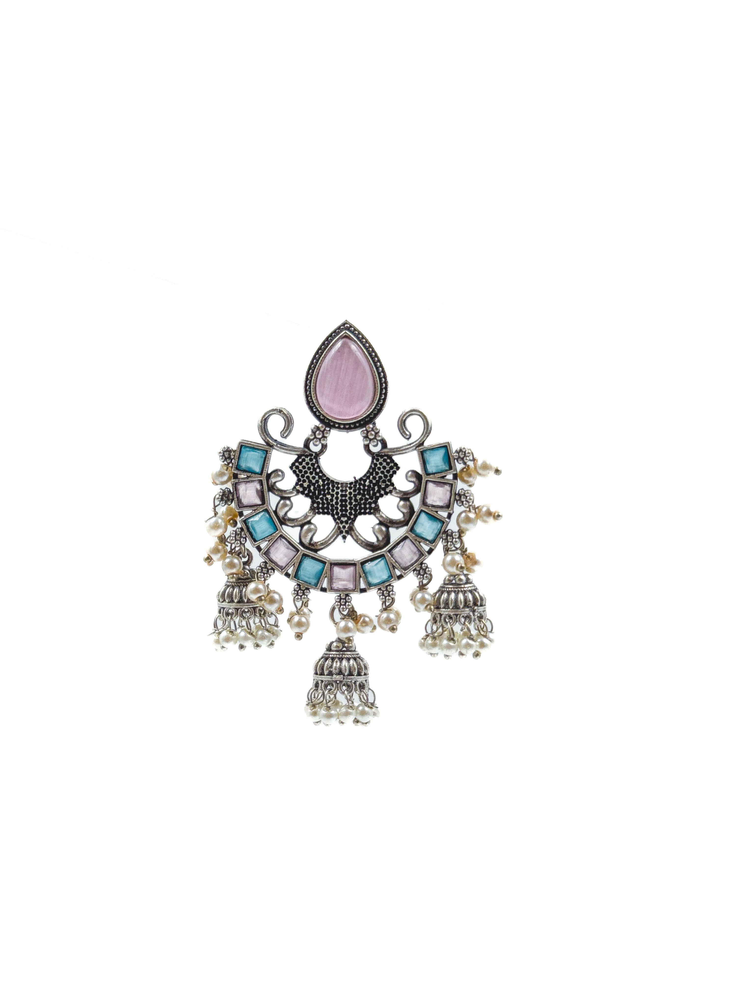 RAHA STONE JHUMKA EARRINGS