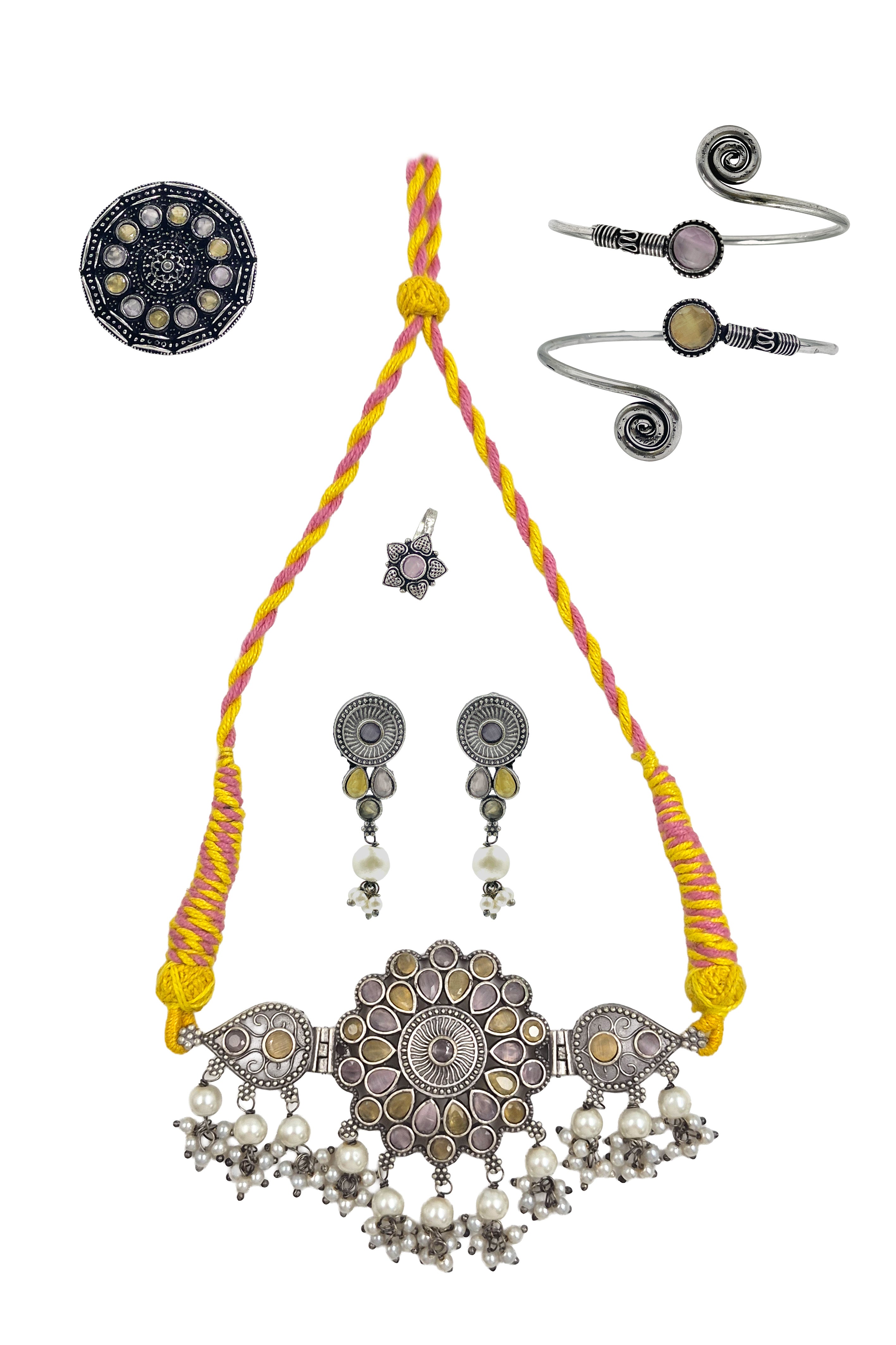 KRISHA STONE JEWELLERY SET COMBO
