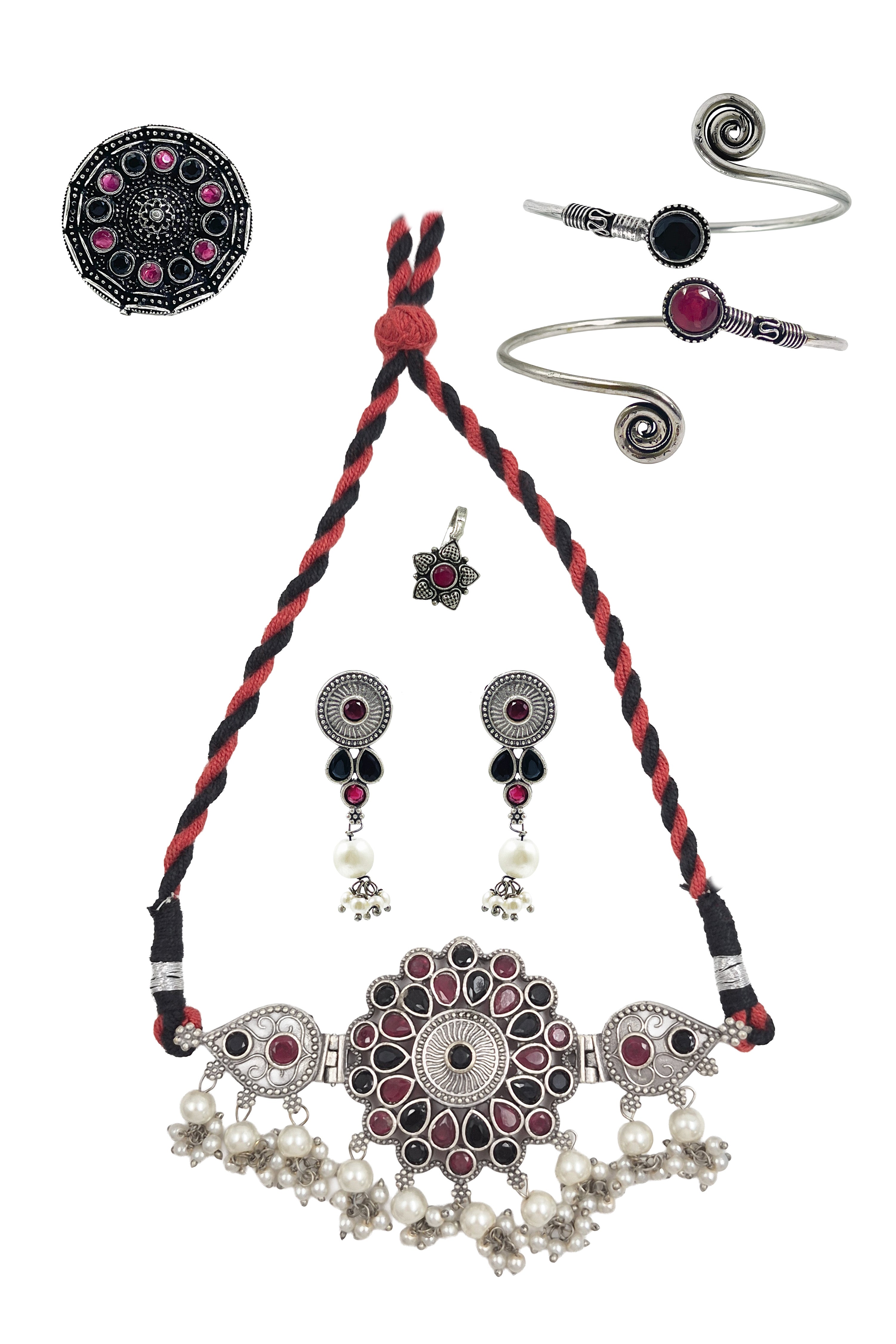 KRISHA STONE JEWELLERY SET COMBO