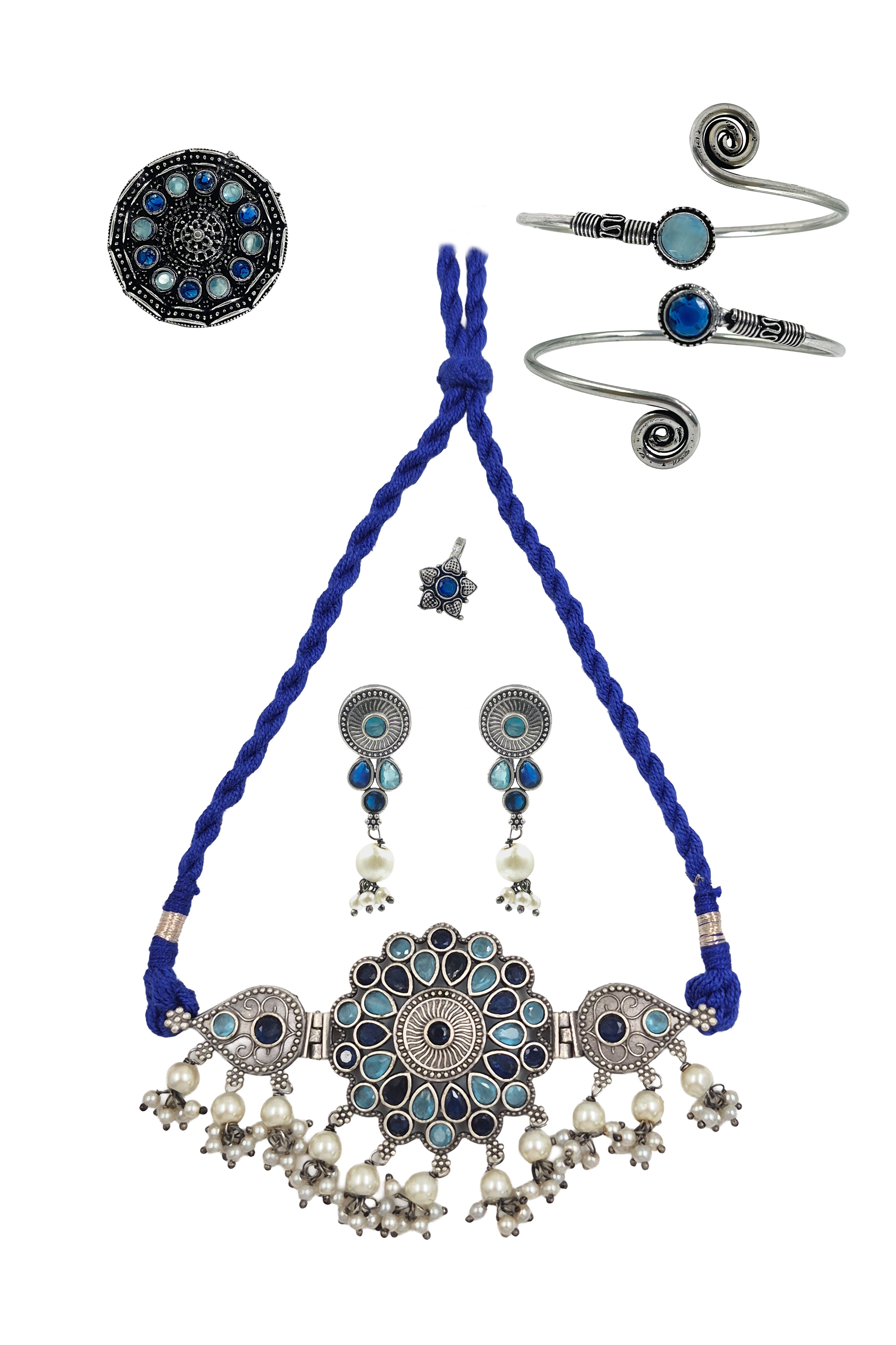 KRISHA STONE JEWELLERY SET COMBO