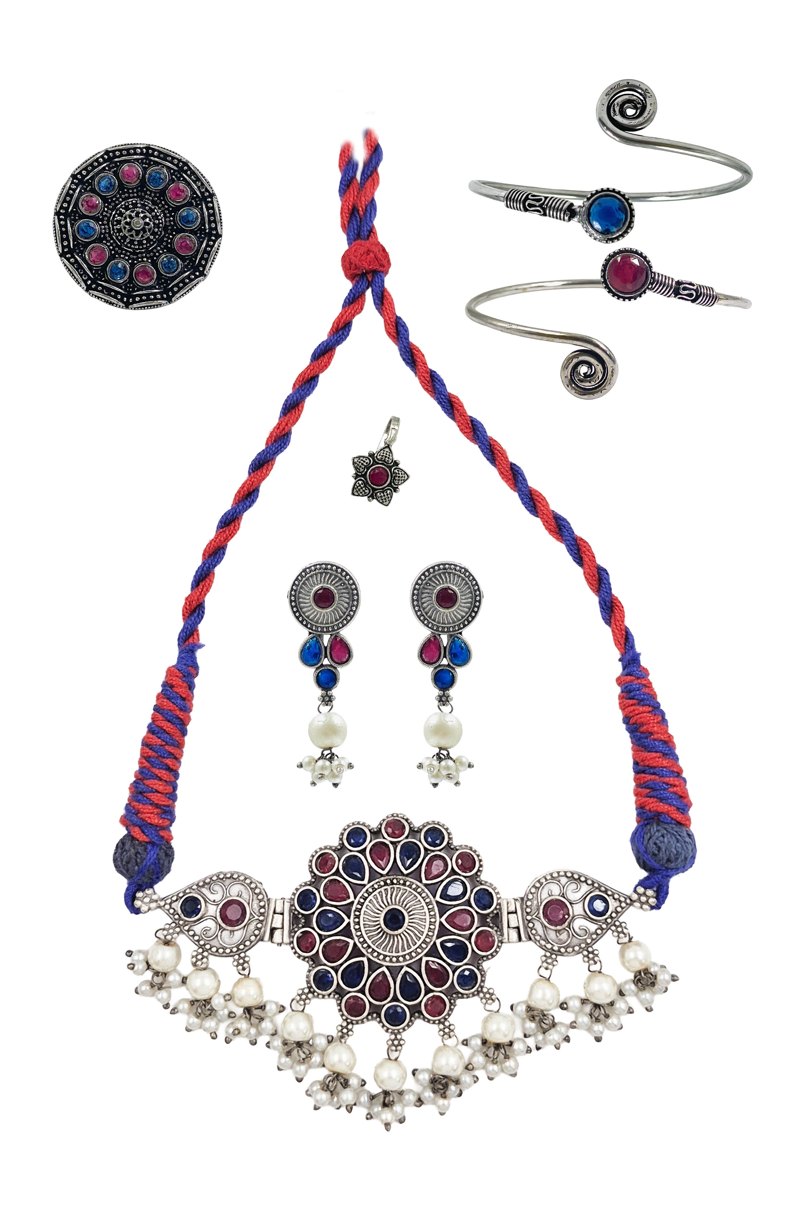KRISHA STONE JEWELLERY SET COMBO