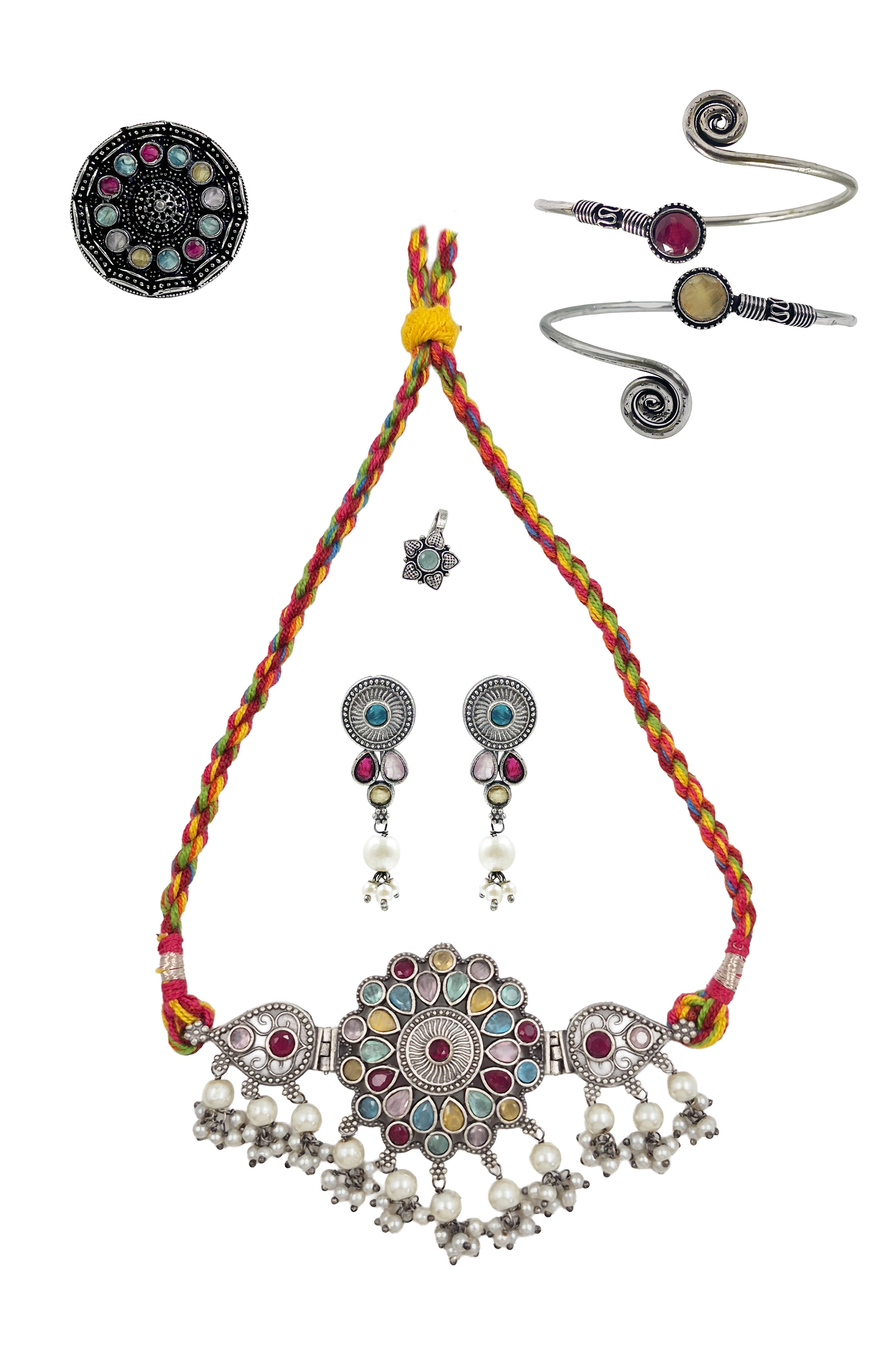 KRISHA STONE JEWELLERY SET COMBO