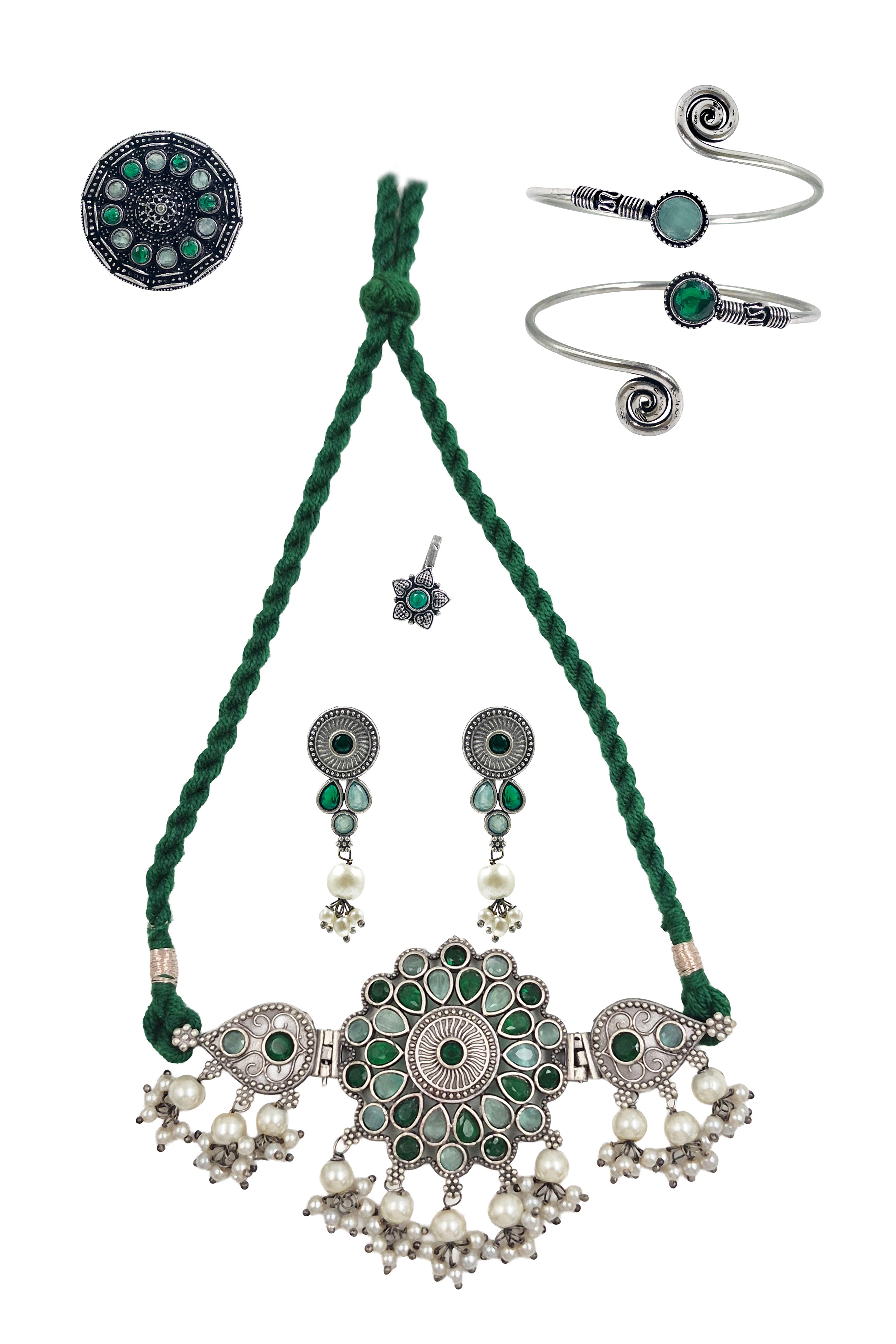 KRISHA STONE JEWELLERY SET COMBO