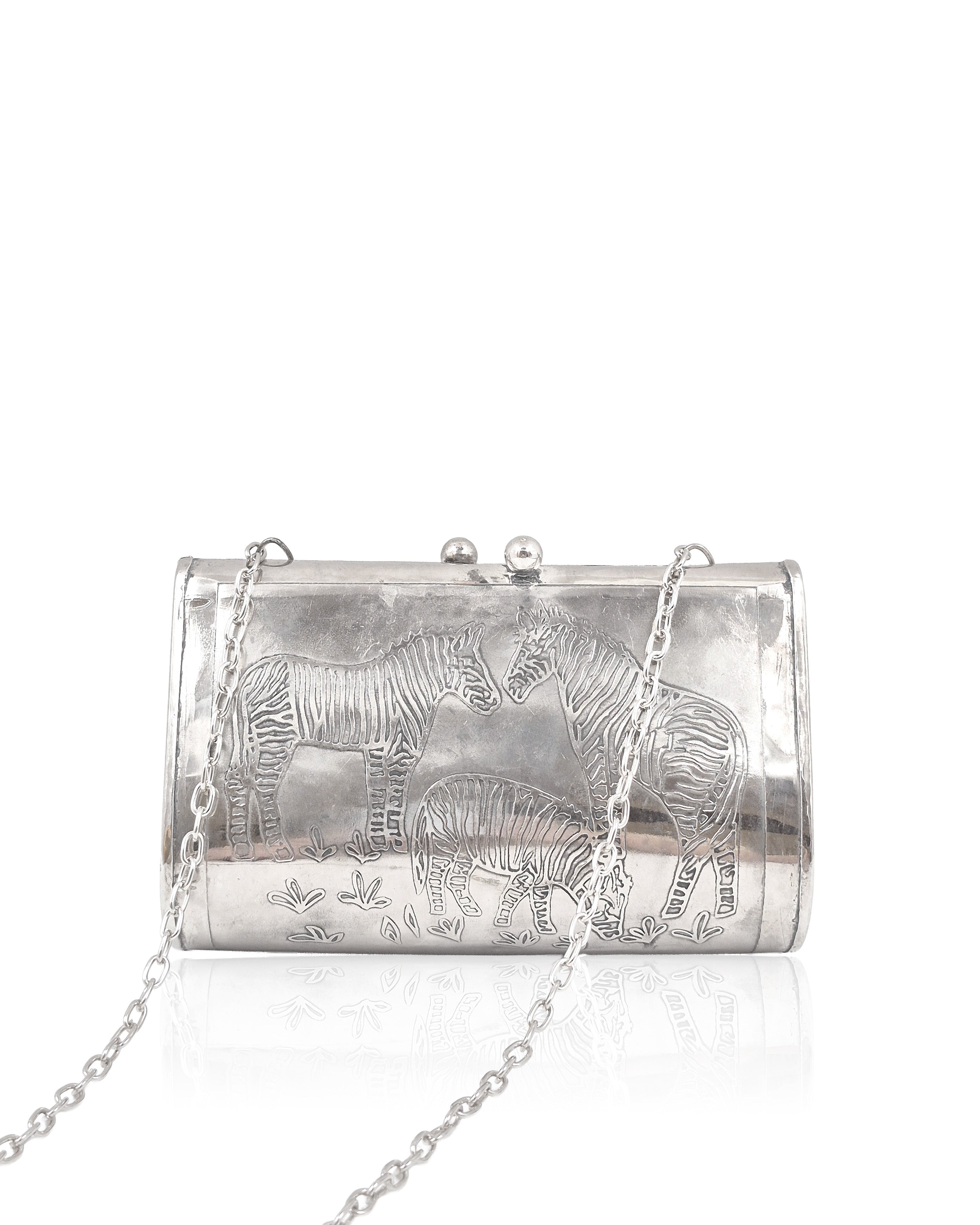 SILVER OXIDISED PURSE