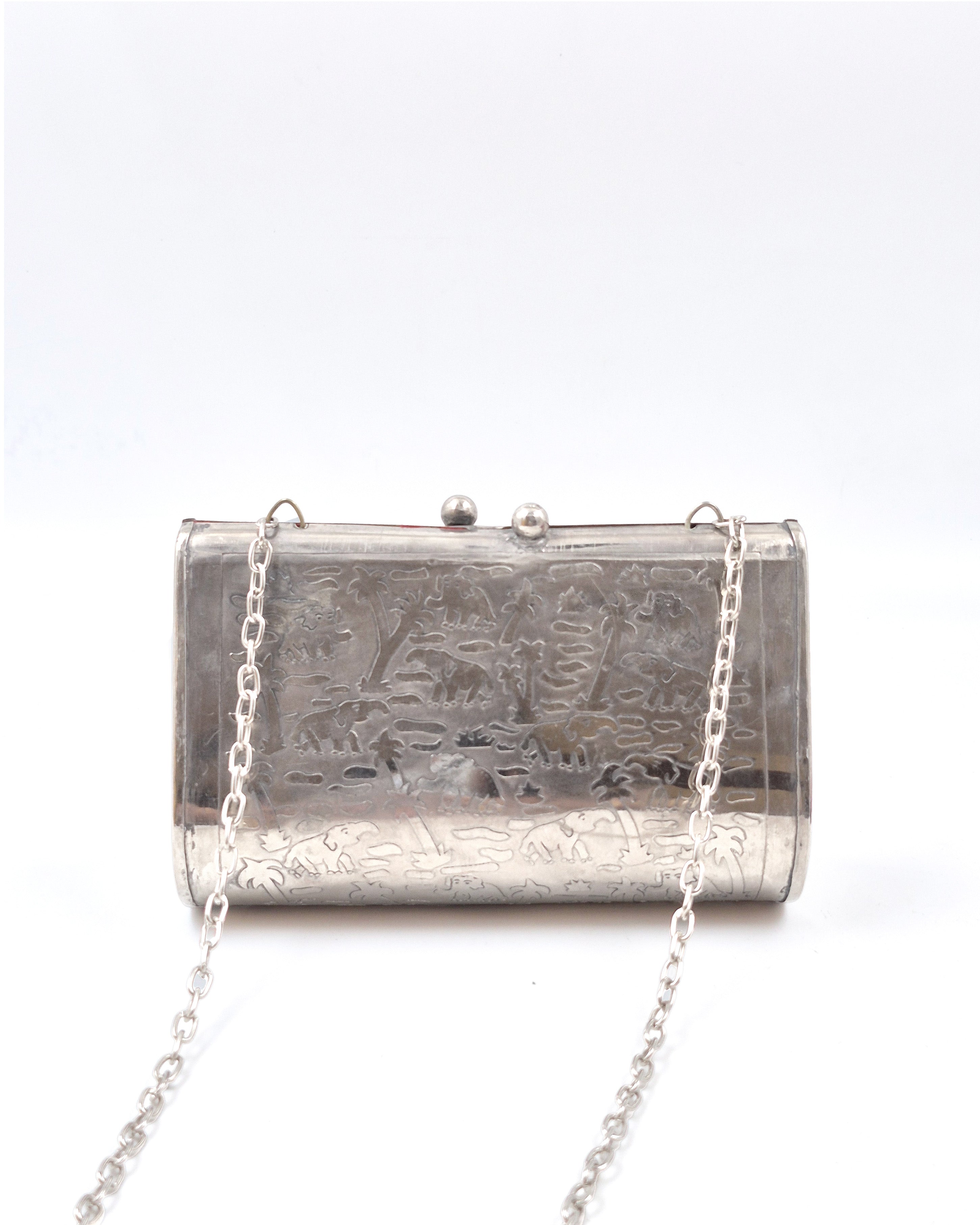 SILVER OXIDISED PURSE