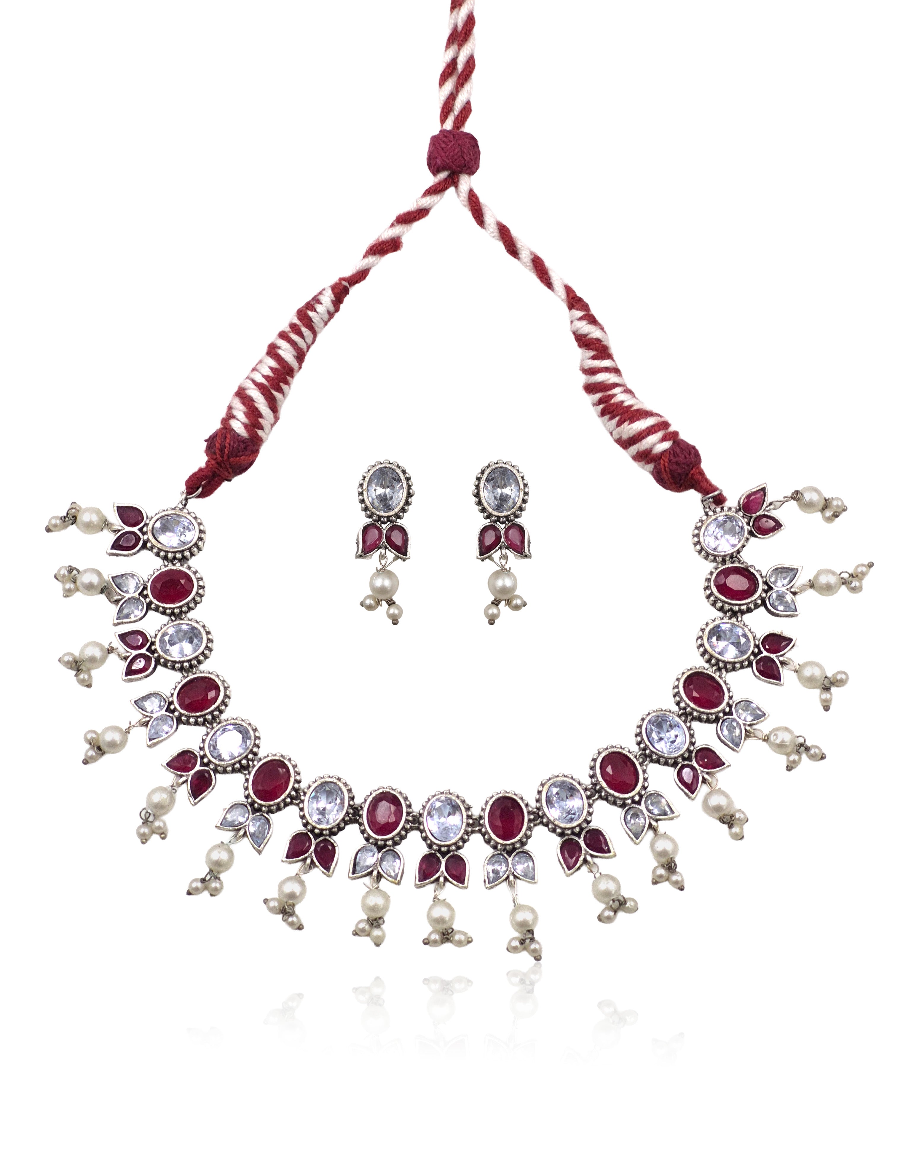 MEERA STONE NECKLACE SET