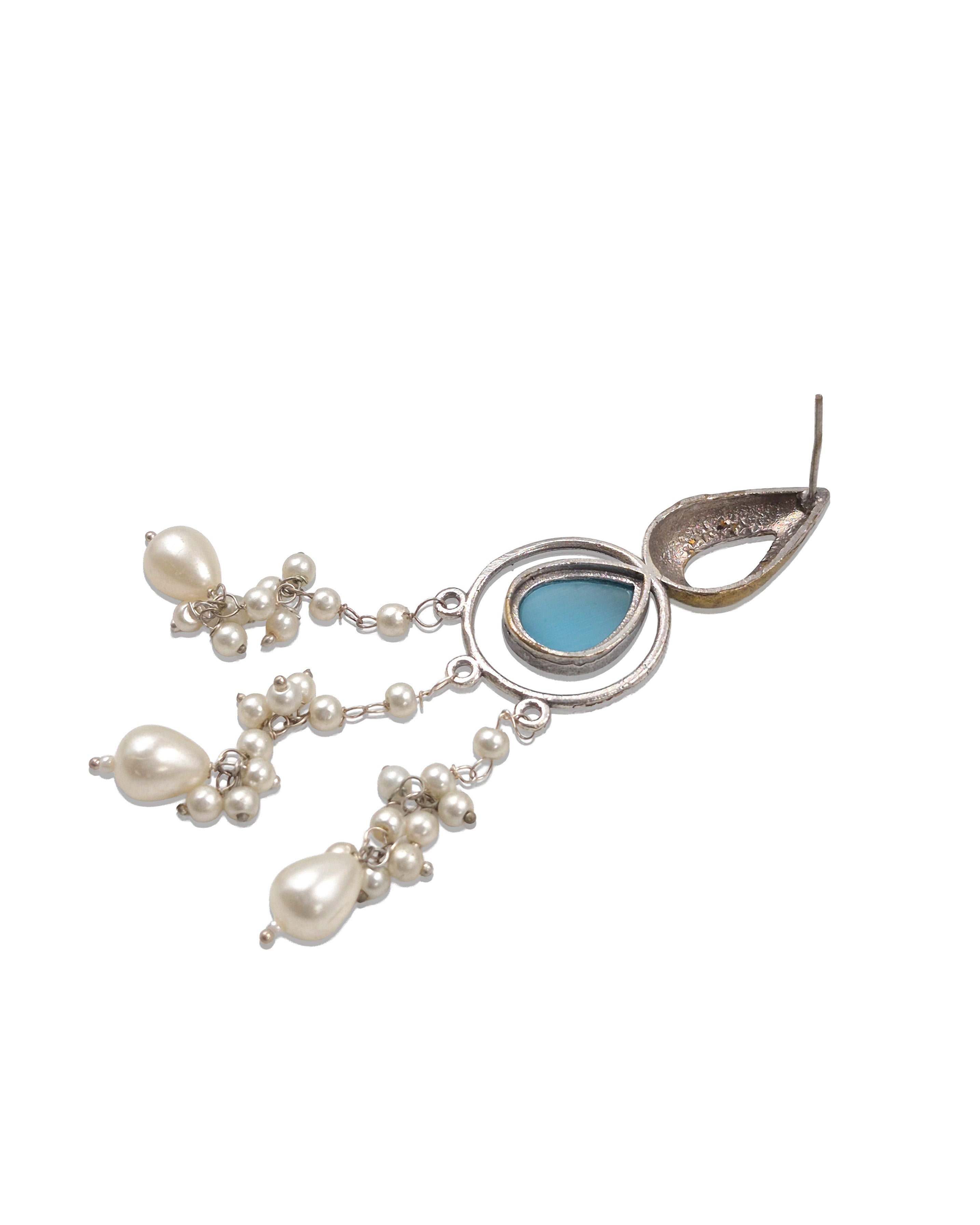 Noir Pearl Dangler Earrings