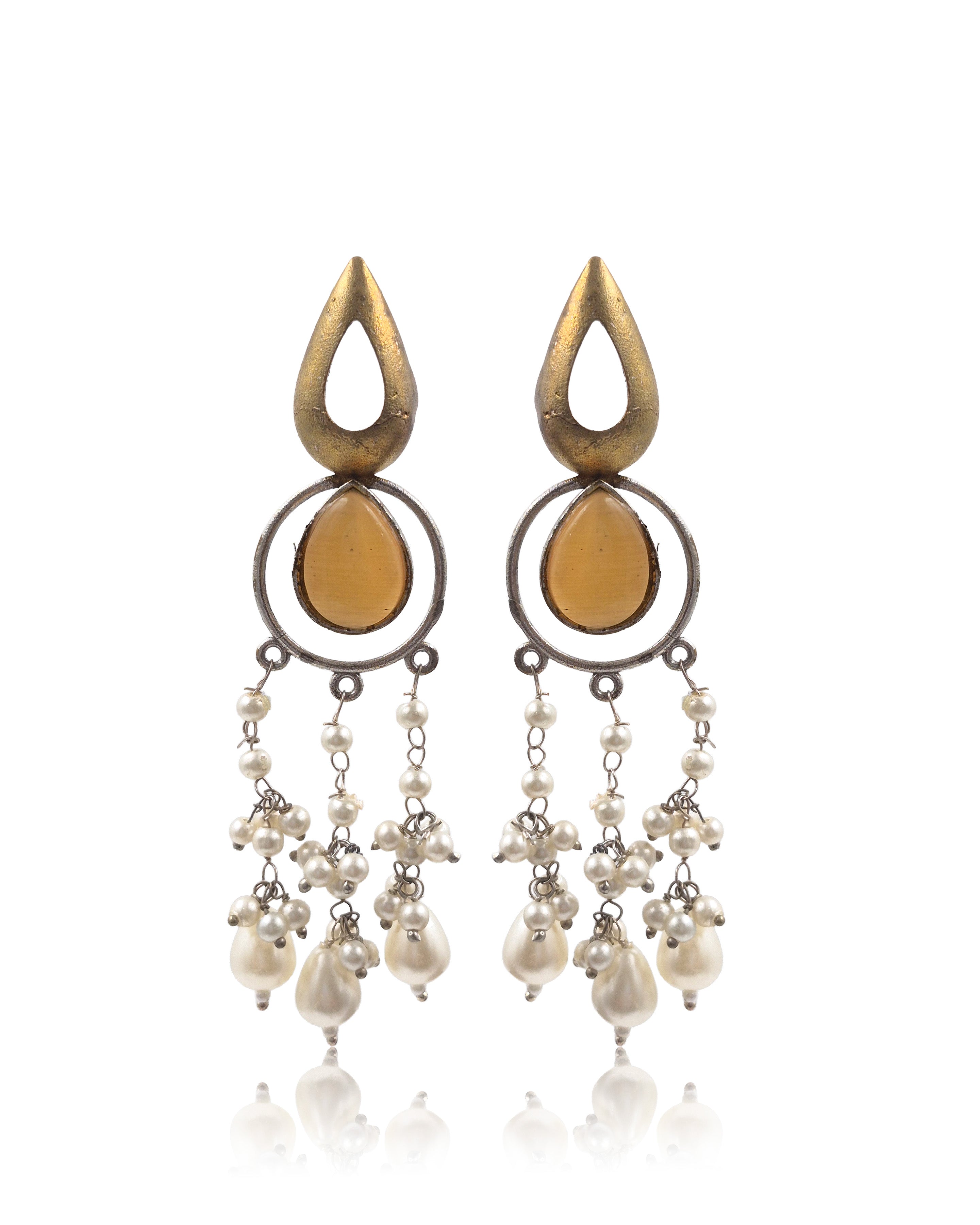 Noir Pearl Dangler Earrings