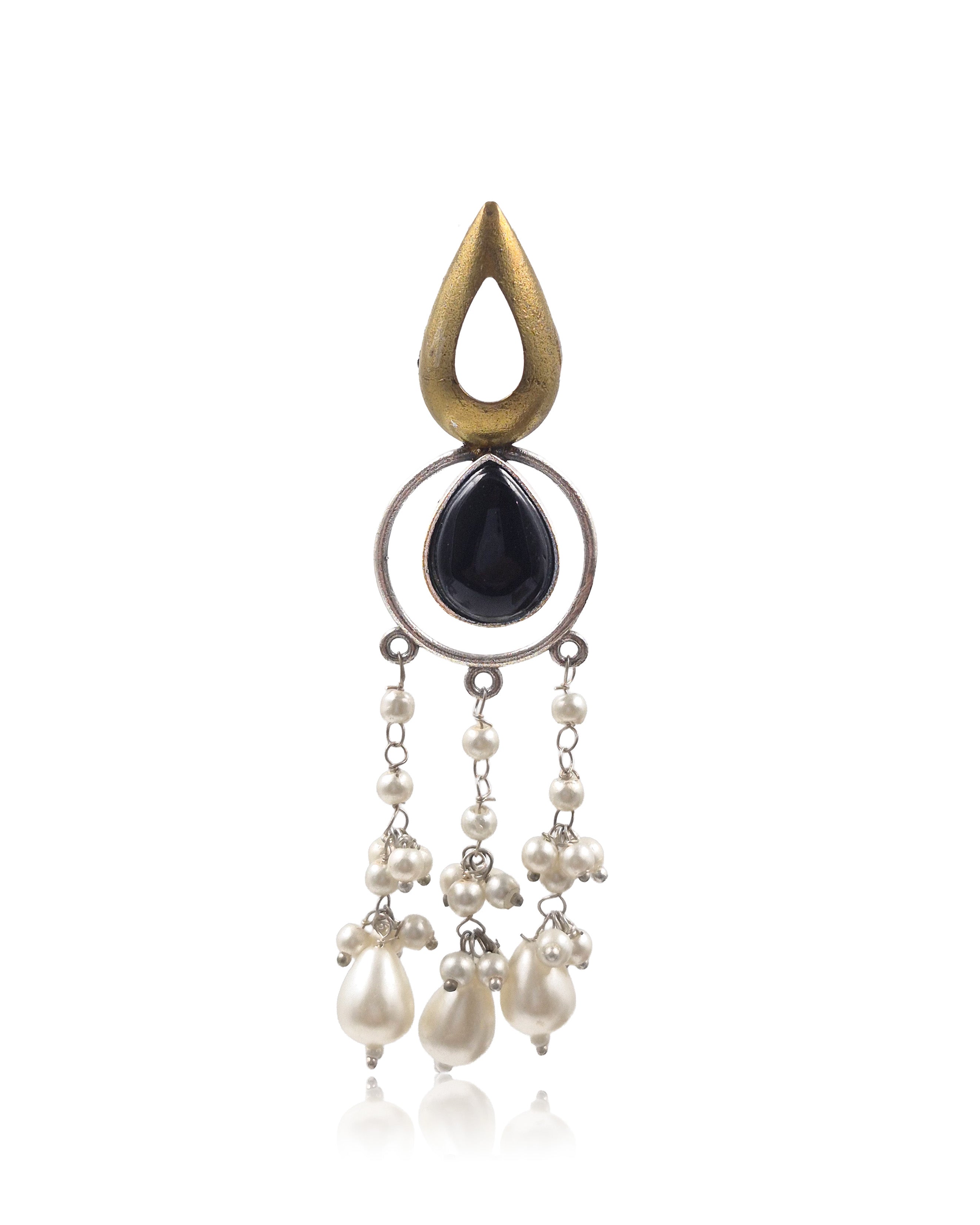 Noir Pearl Dangler Earrings