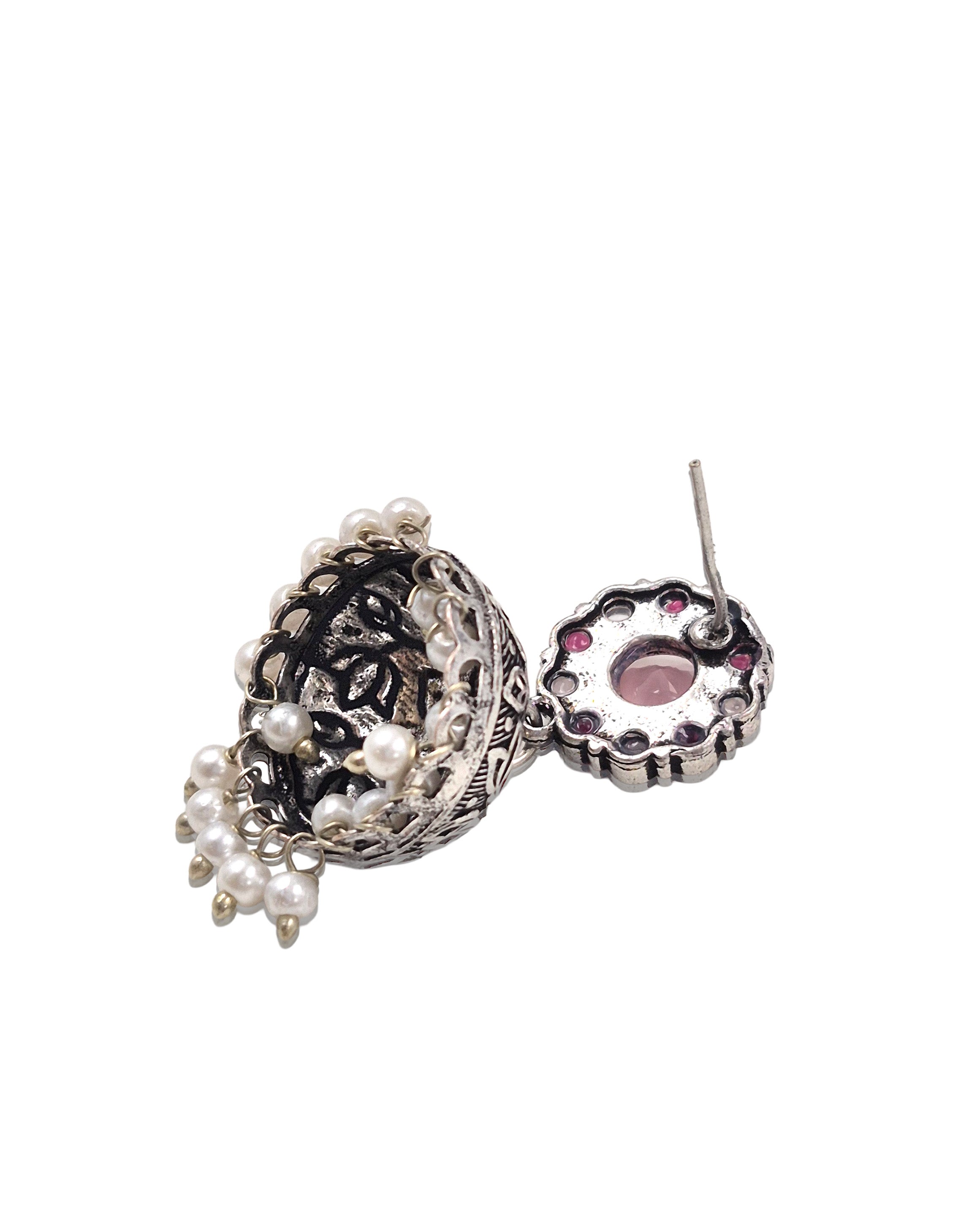 Dia Stone Jhumka Earrings