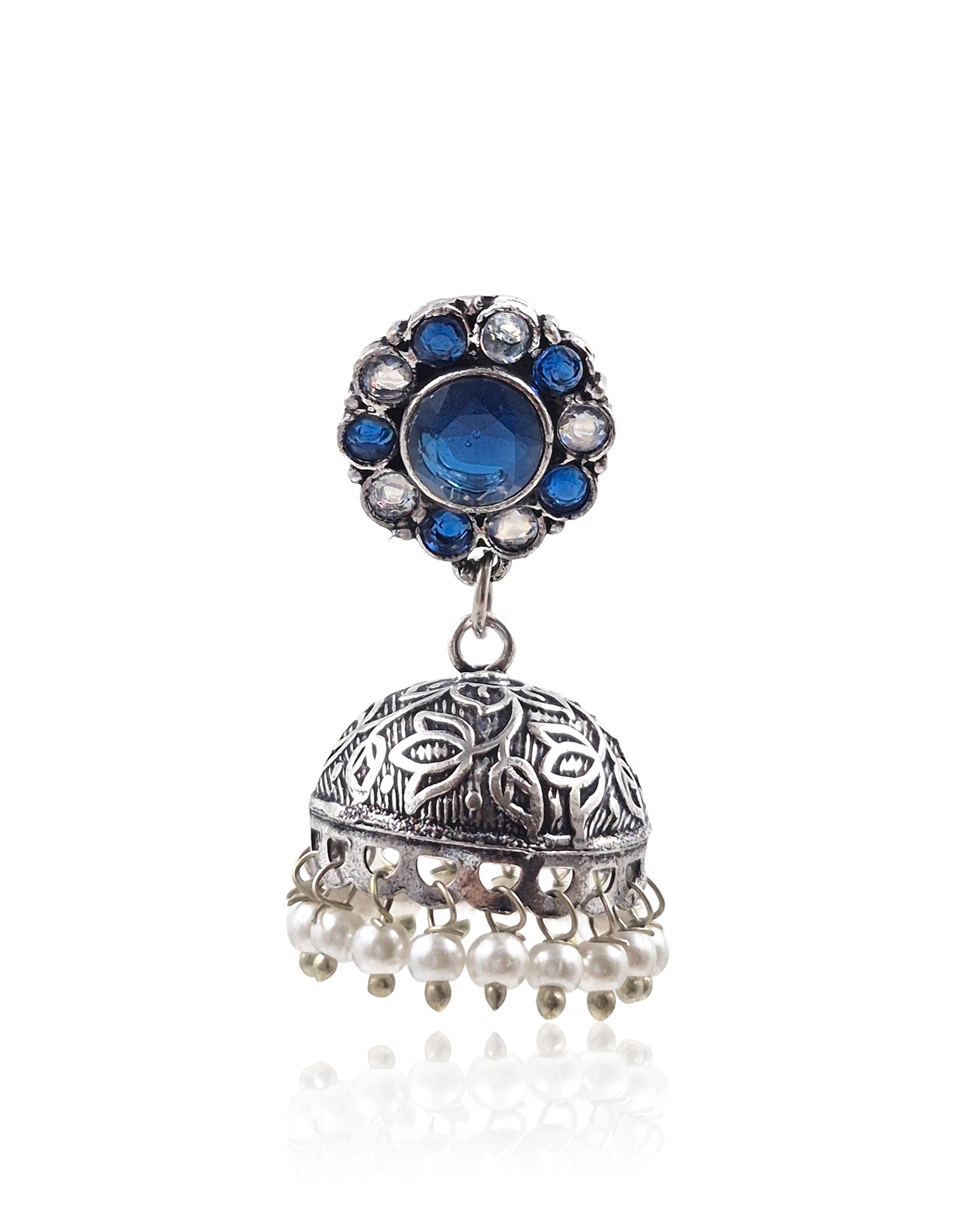 Dia Stone Jhumka Earrings