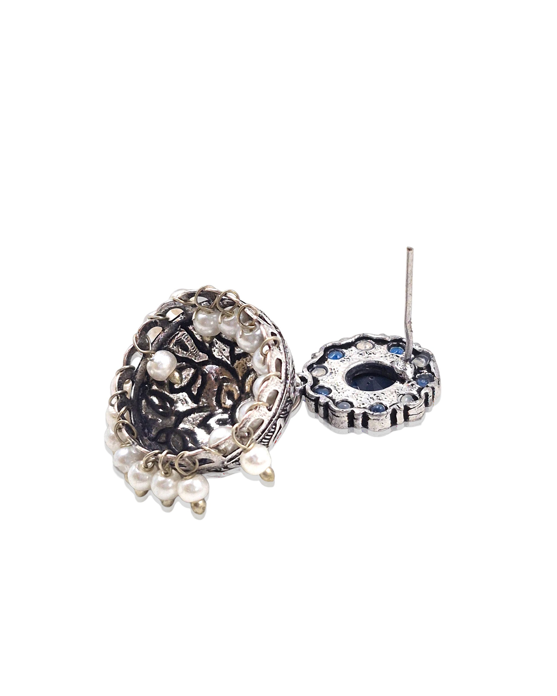 Dia Stone Jhumka Earrings
