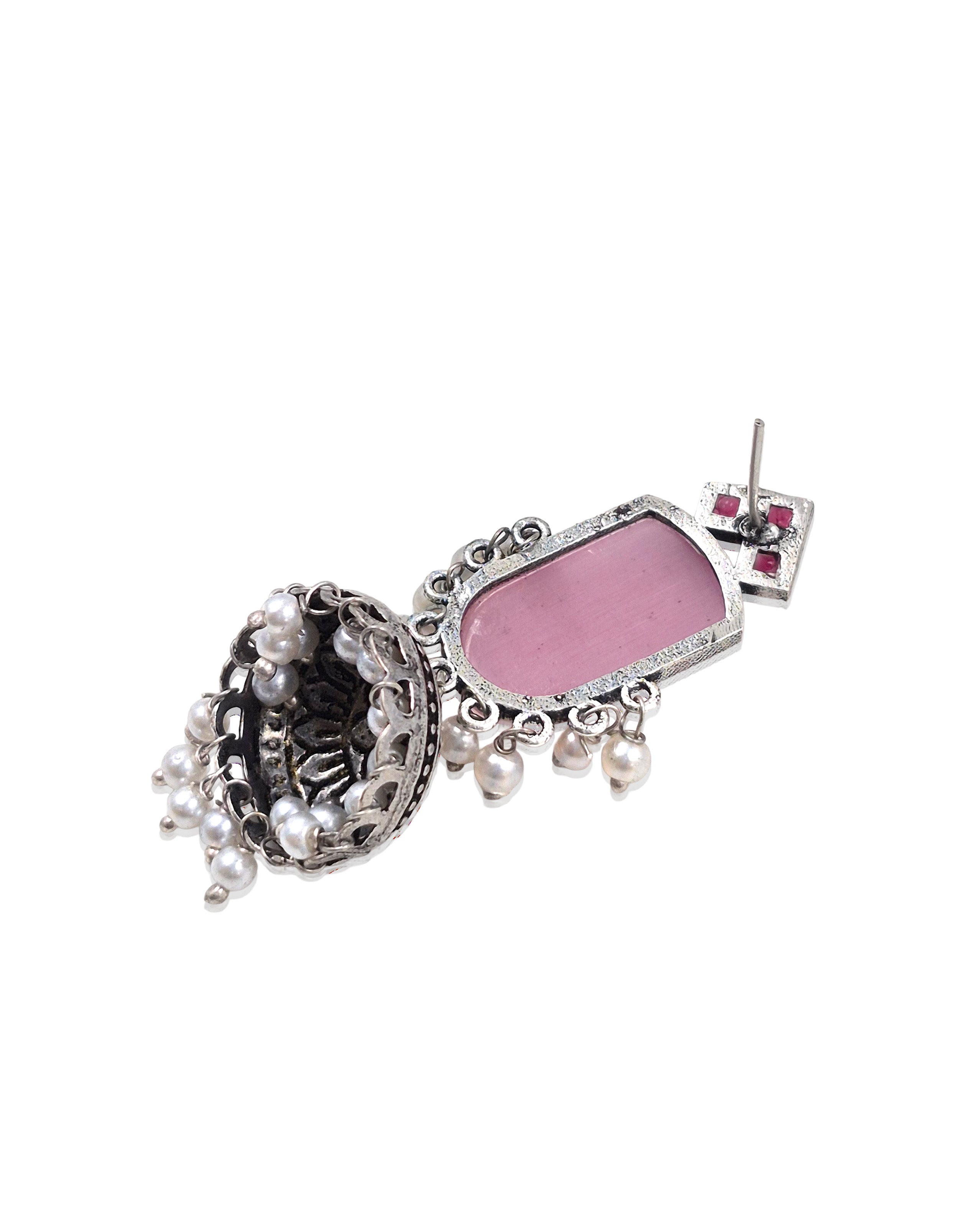 Mihika Stone Jhumka Earrings
