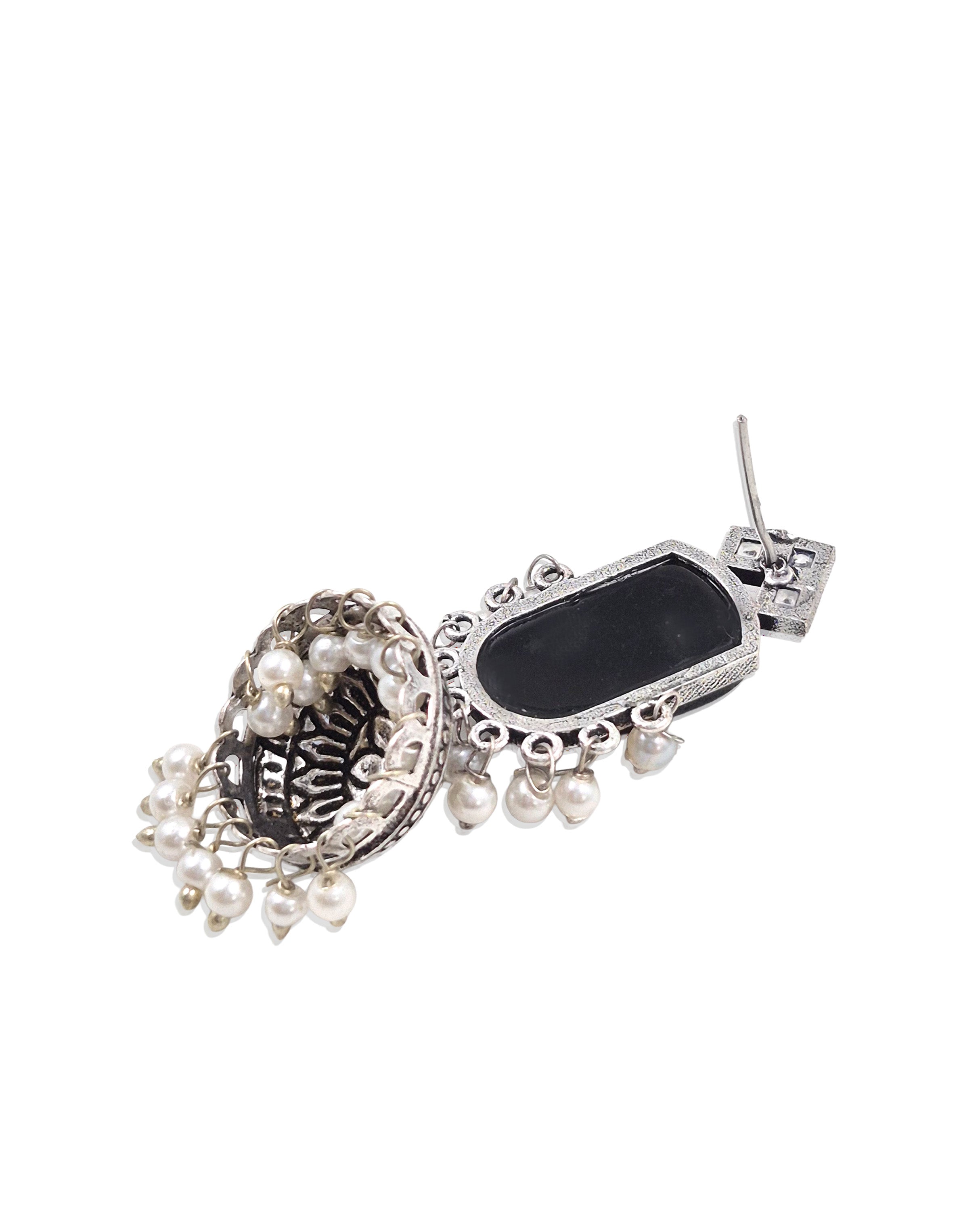 Mihika Stone Jhumka Earrings