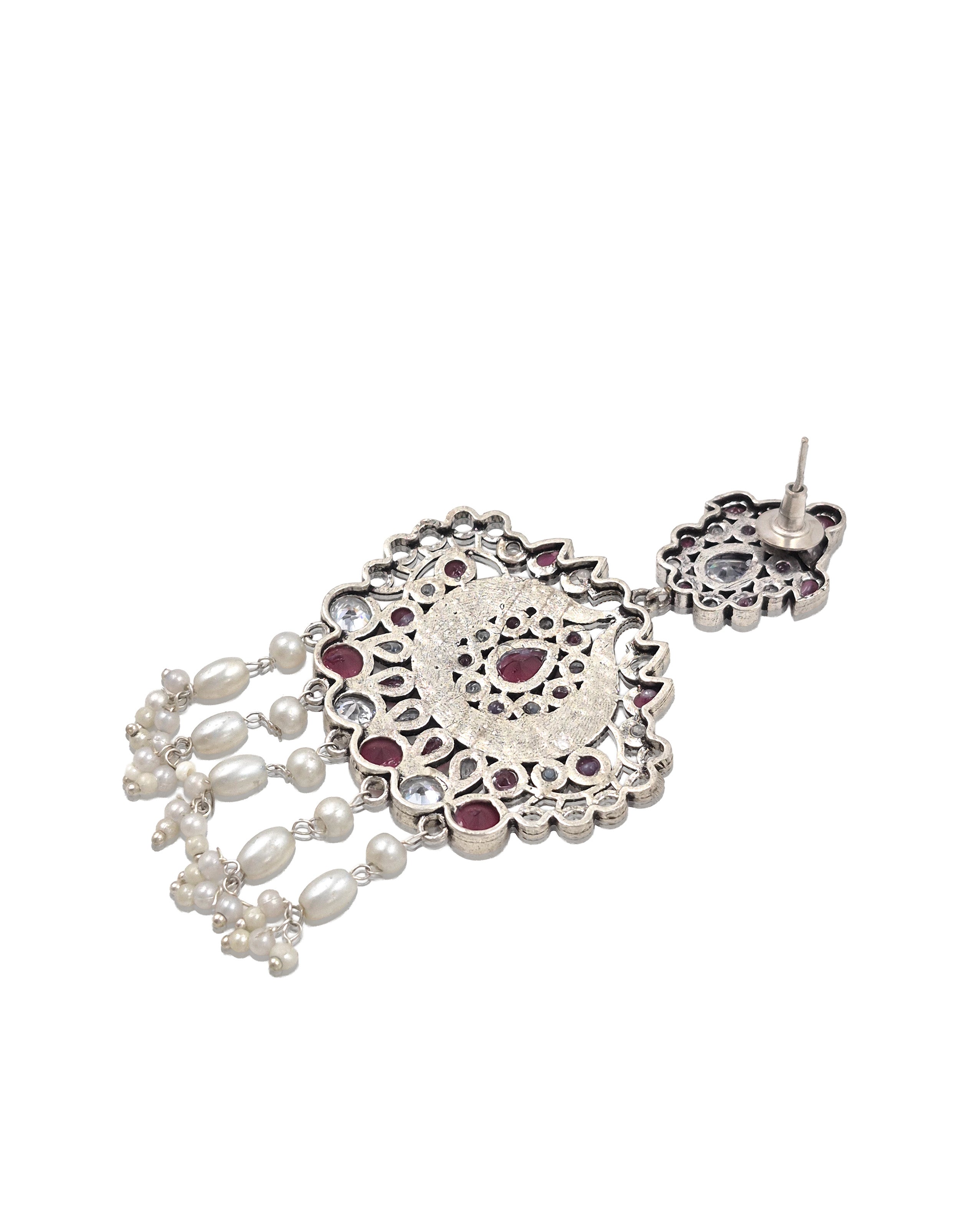 TANVI STONE DANGLER EARRINGS