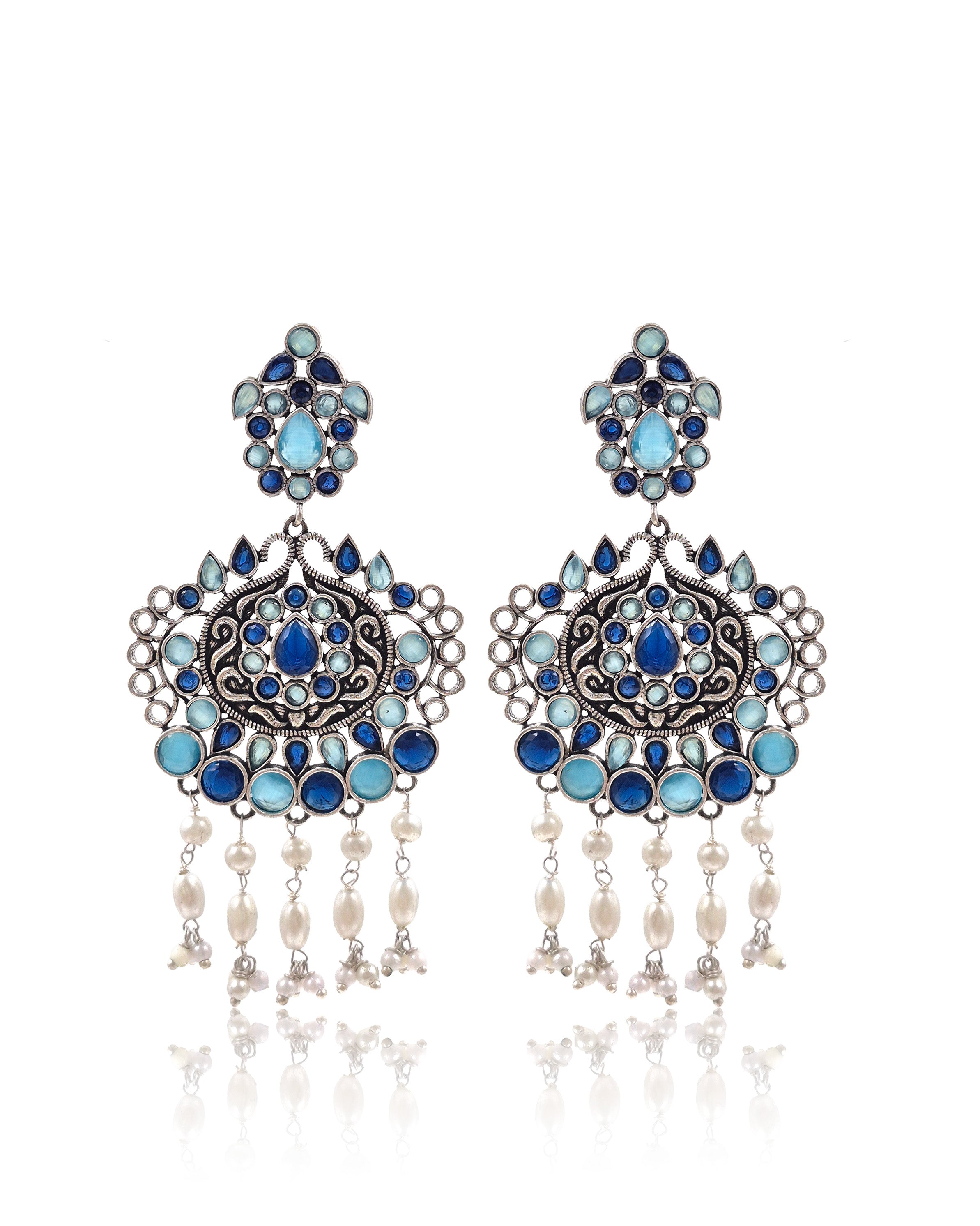 TANVI STONE DANGLER EARRINGS