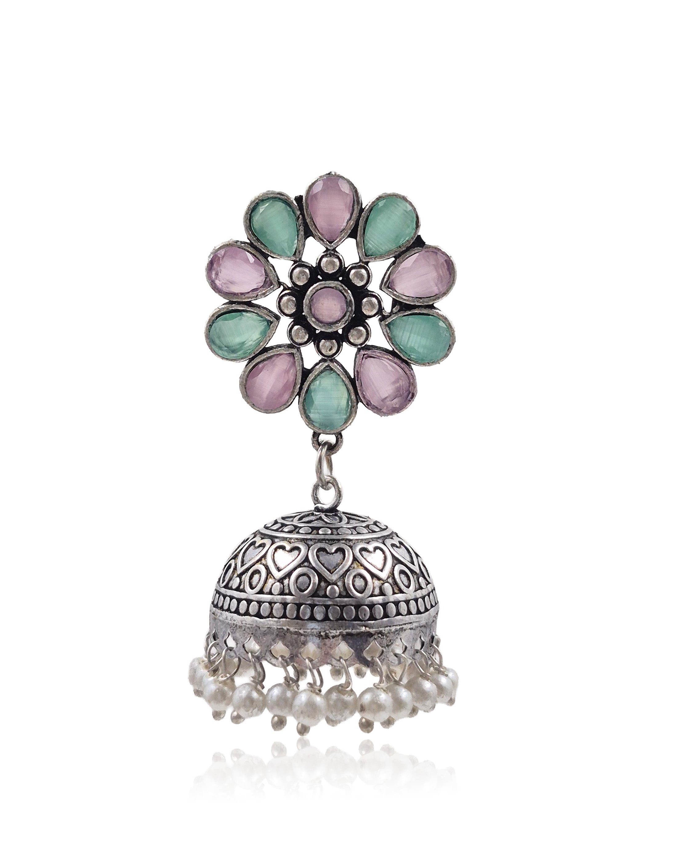 VIHANA STONE JHUMKA EARRINGS