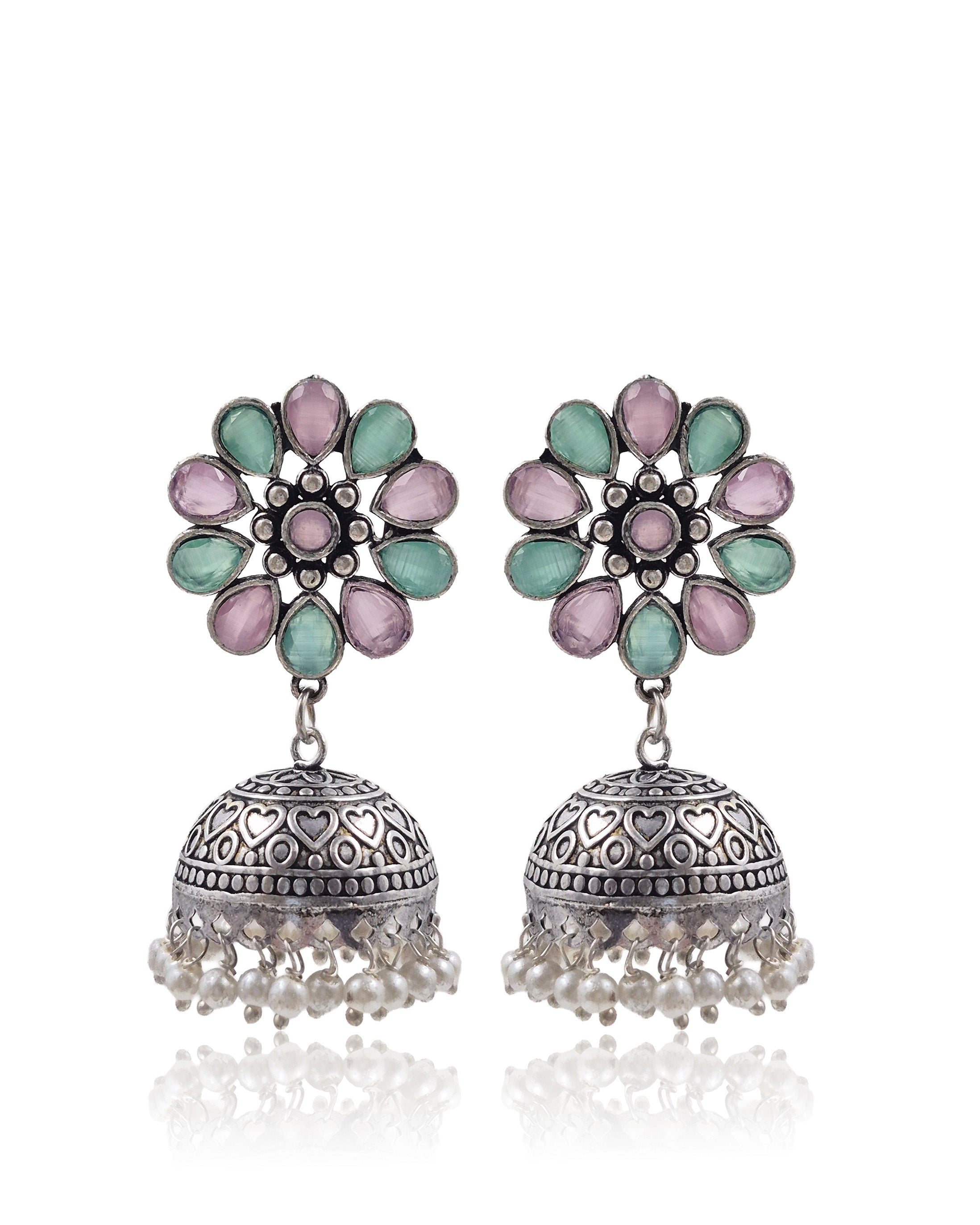 VIHANA STONE JHUMKA EARRINGS