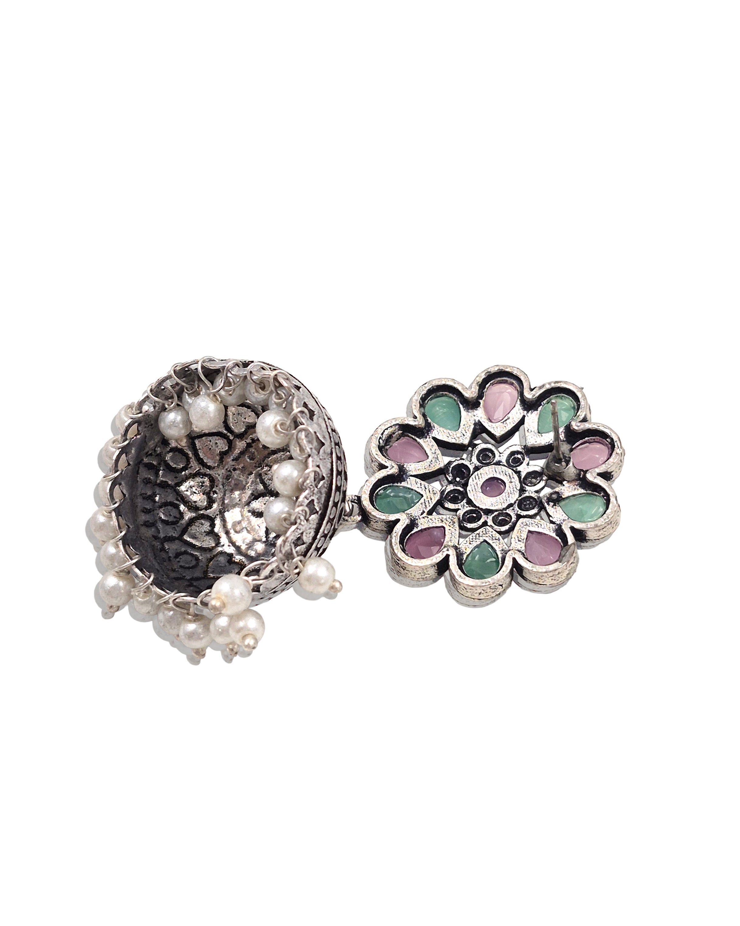 VIHANA STONE JHUMKA EARRINGS
