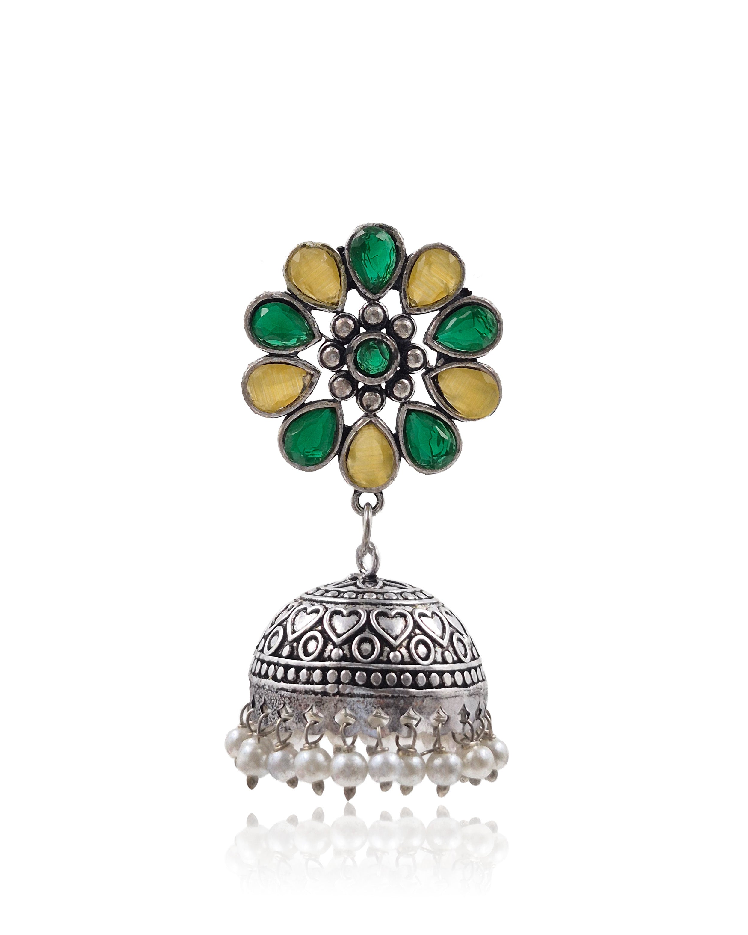 VIHANA STONE JHUMKA EARRINGS
