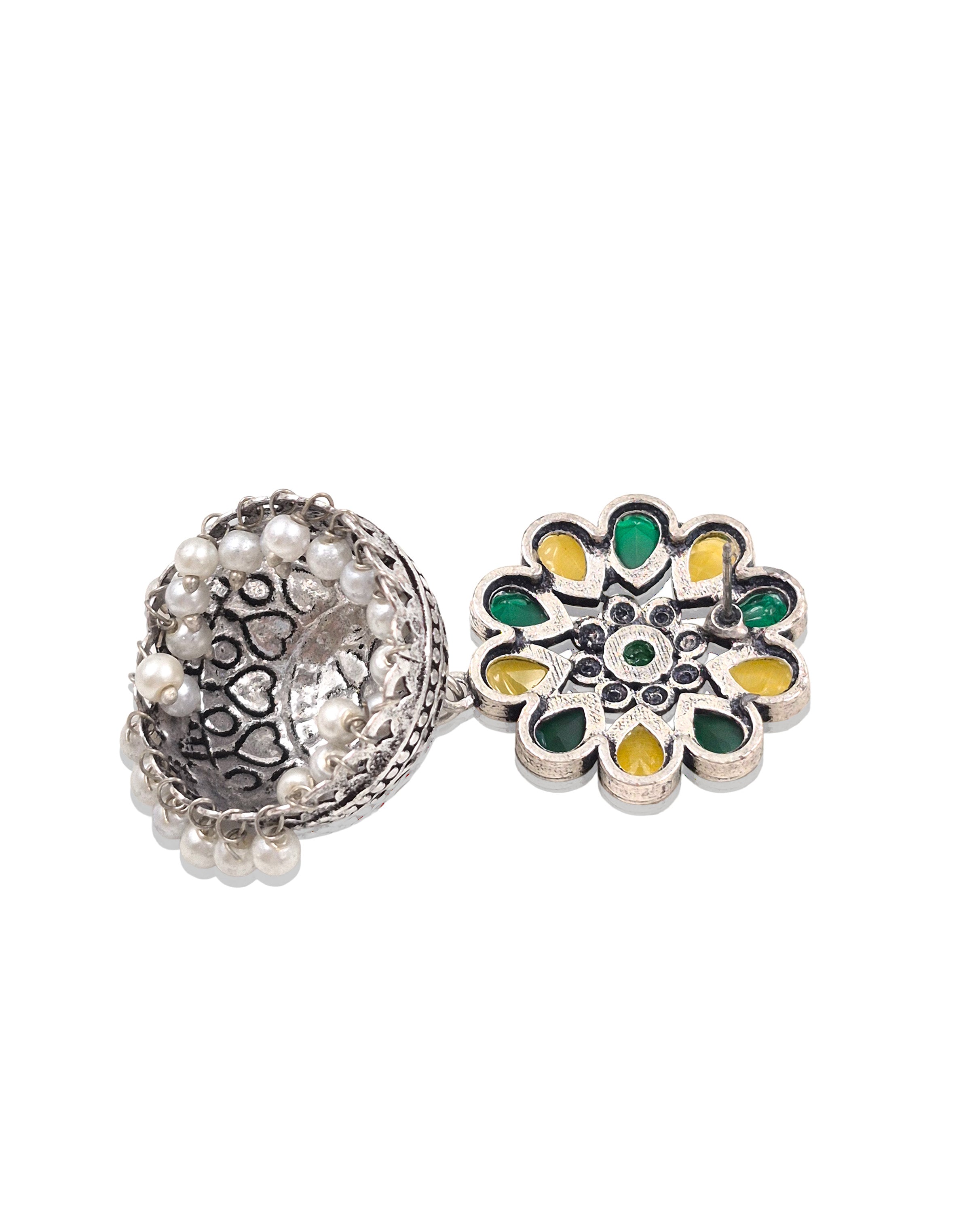 VIHANA STONE JHUMKA EARRINGS