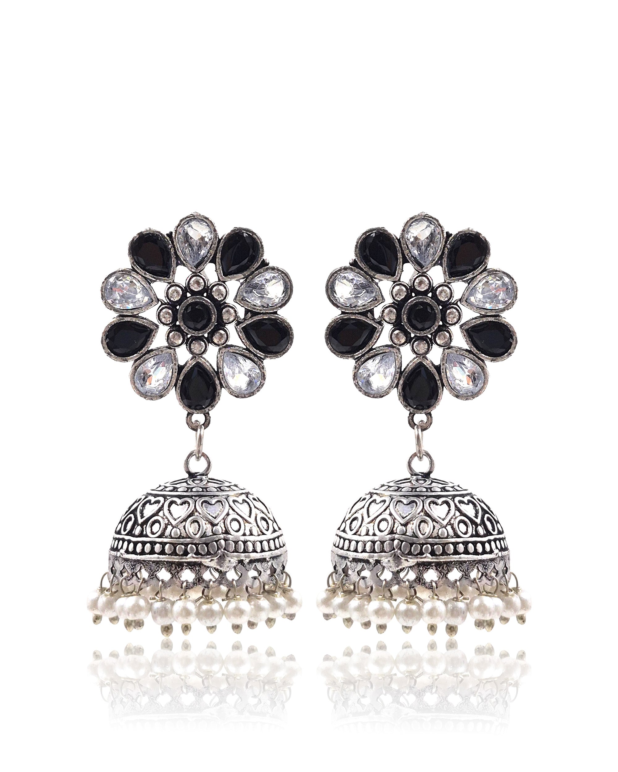 VIHANA STONE JHUMKA EARRINGS