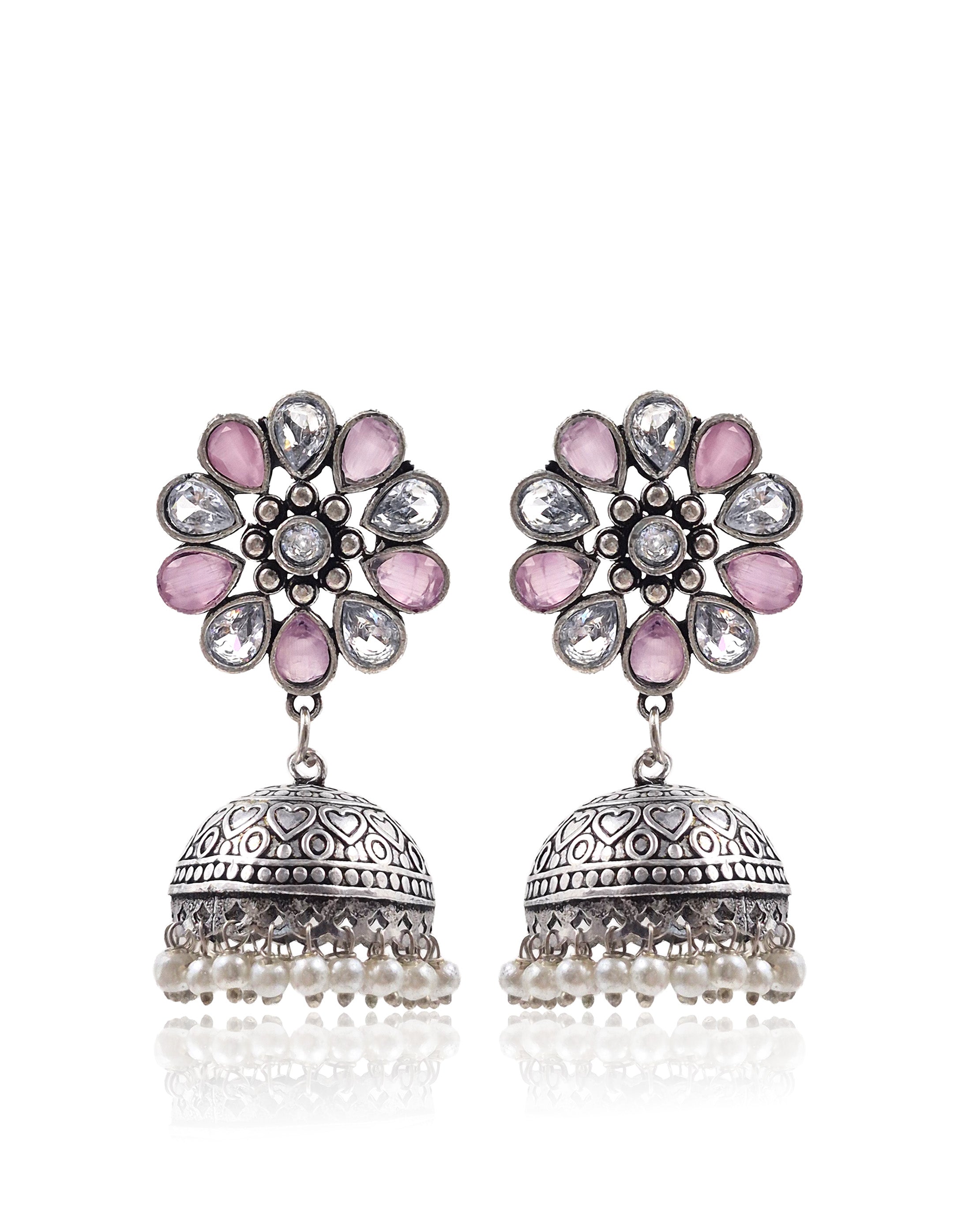 VIHANA STONE JHUMKA EARRINGS
