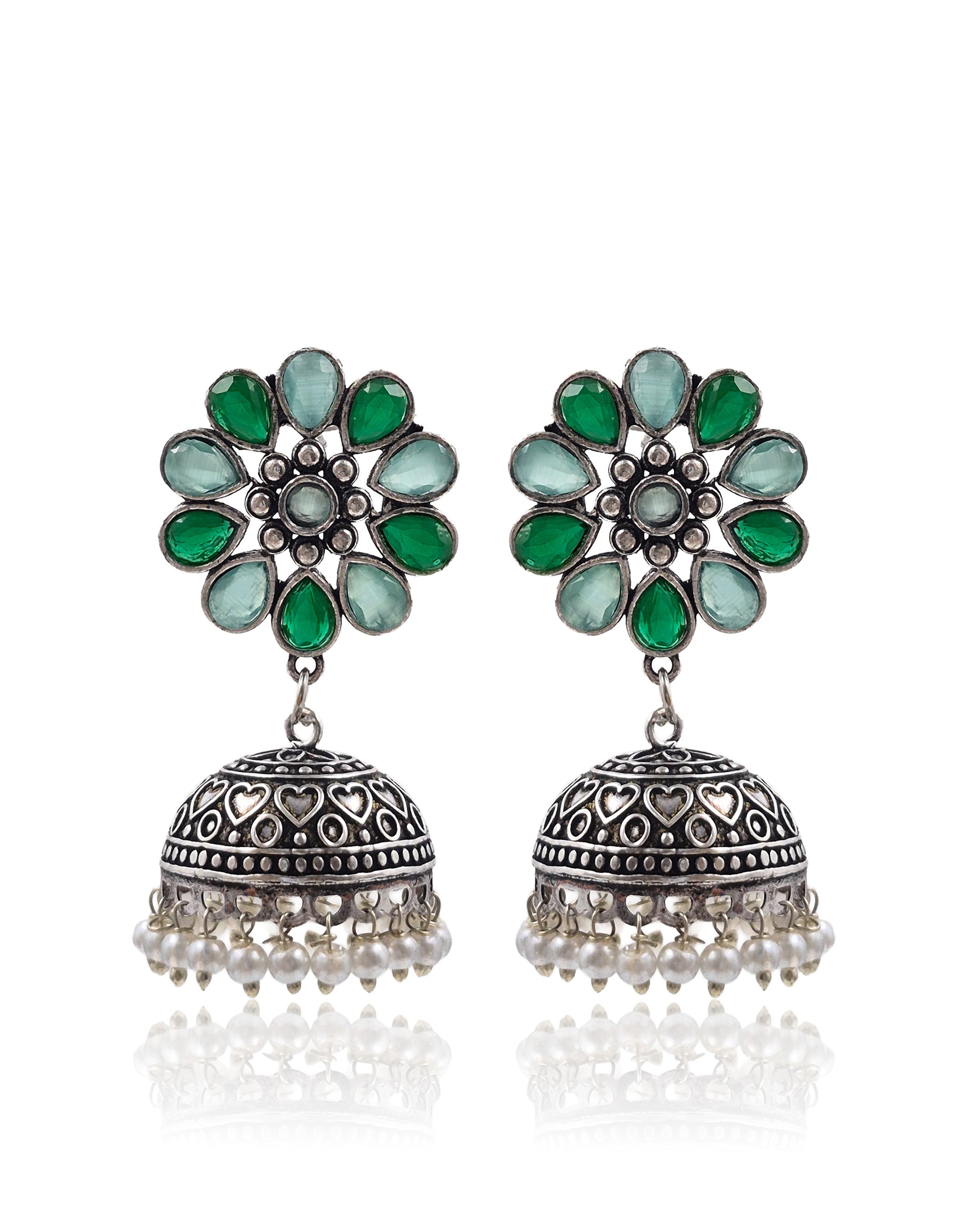 VIHANA STONE JHUMKA EARRINGS