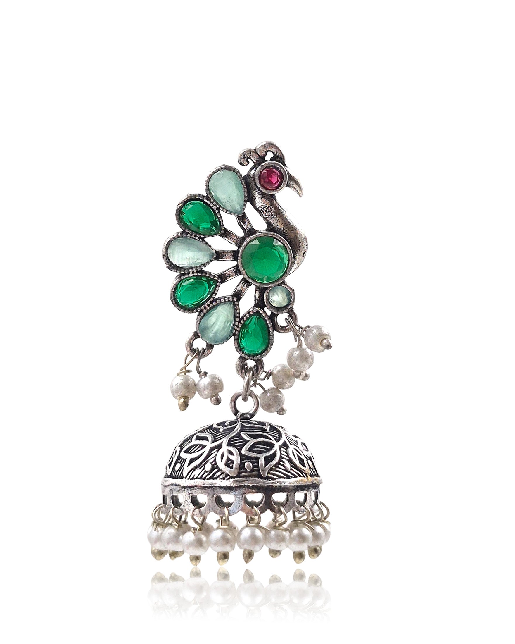 TWISHA STONE JHUMKA EARRINGS