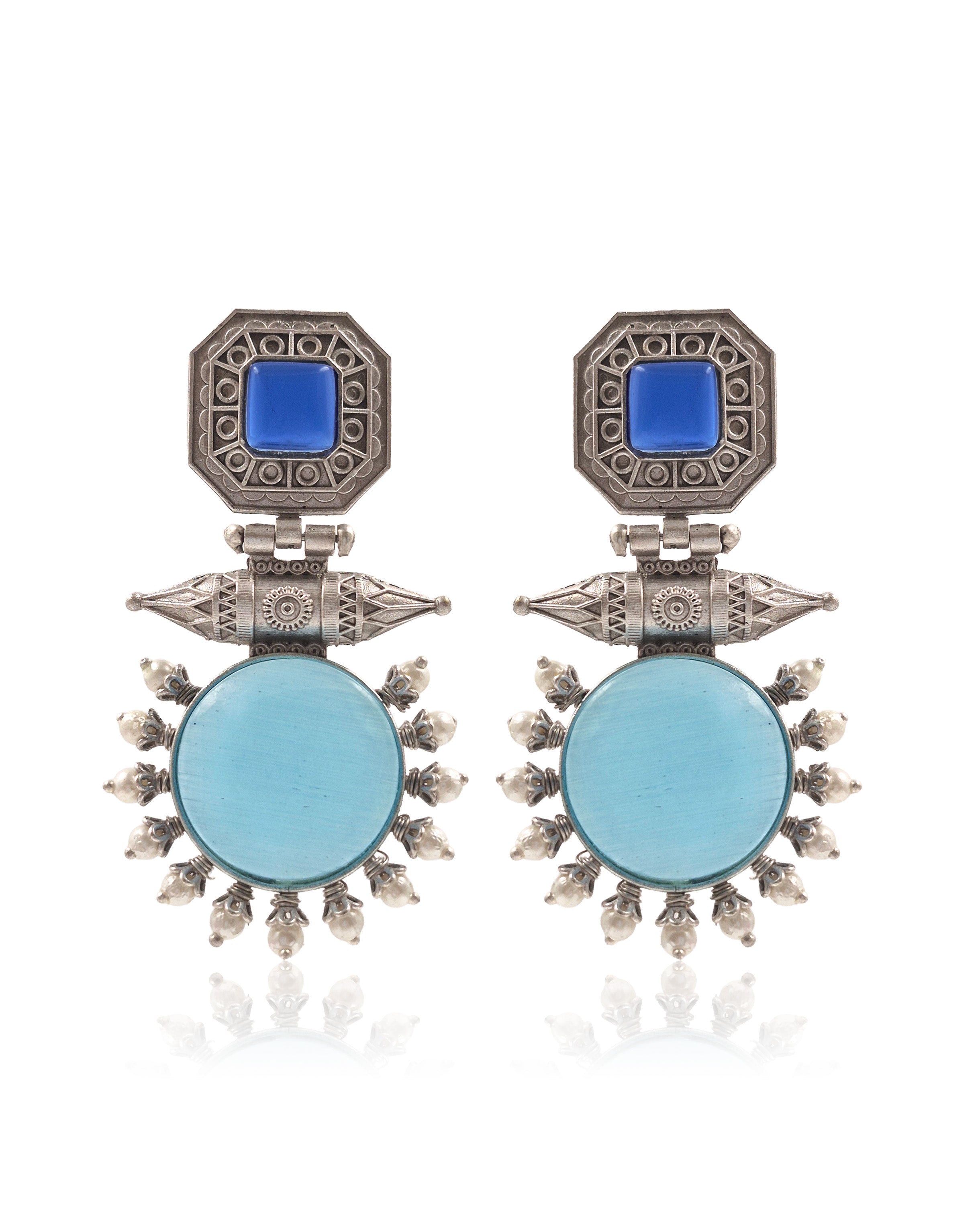 LIYA STONE DANGLER EARRINGS