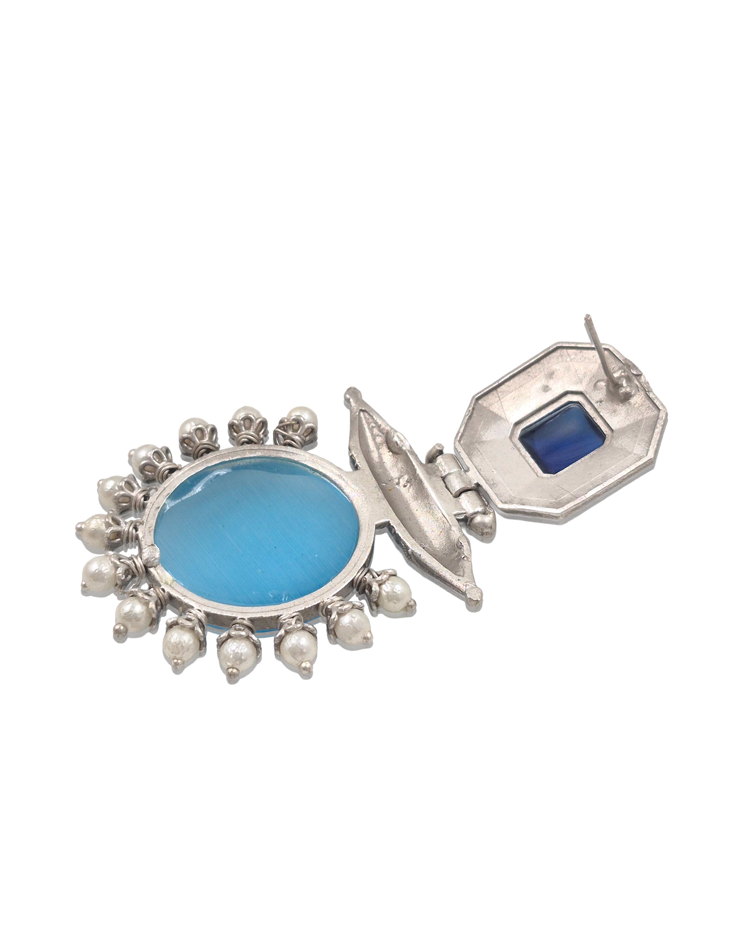 LIYA STONE DANGLER EARRINGS