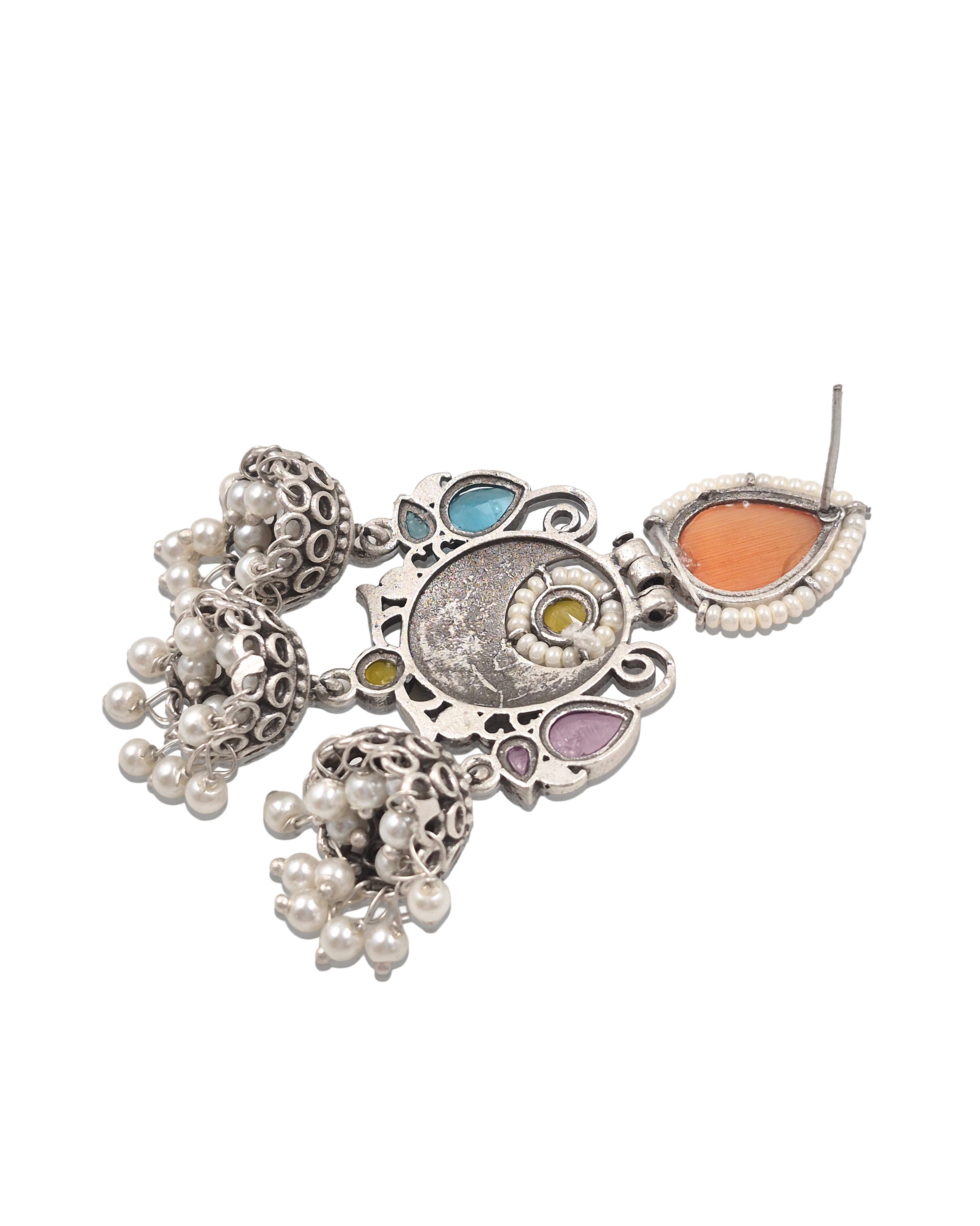 Marie Stone Jhumka Earrings