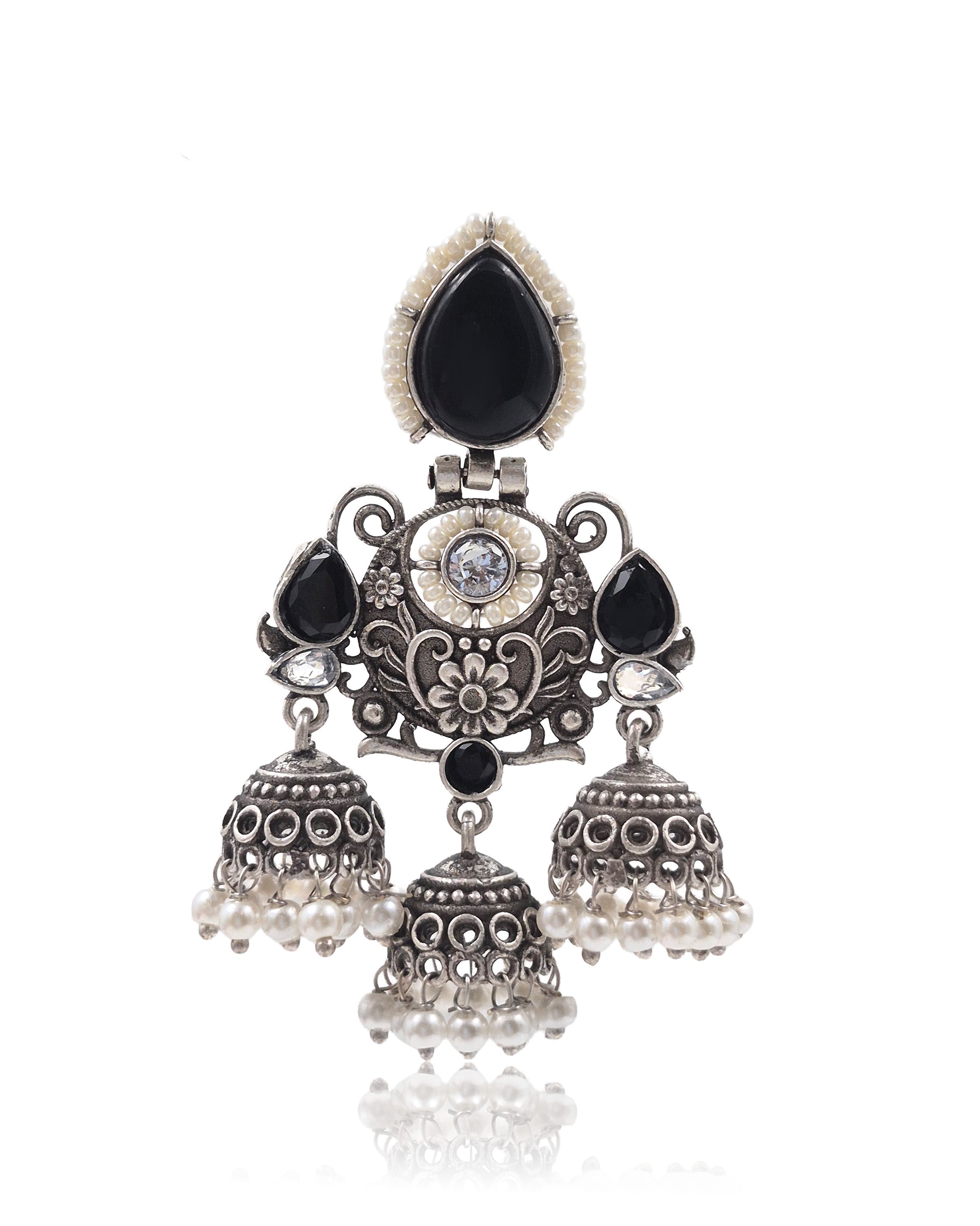 Marie Stone Jhumka Earrings