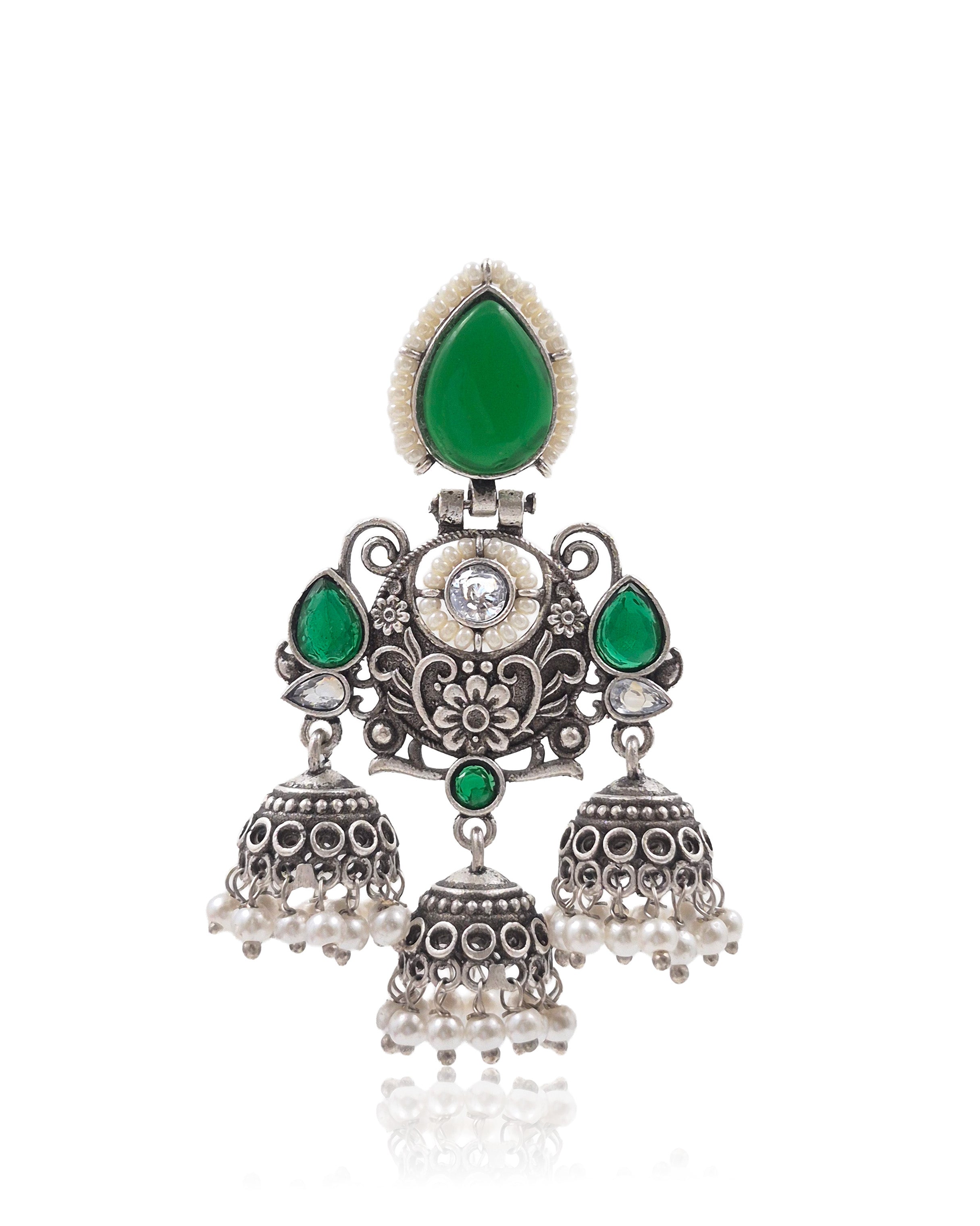 Marie Stone Jhumka Earrings