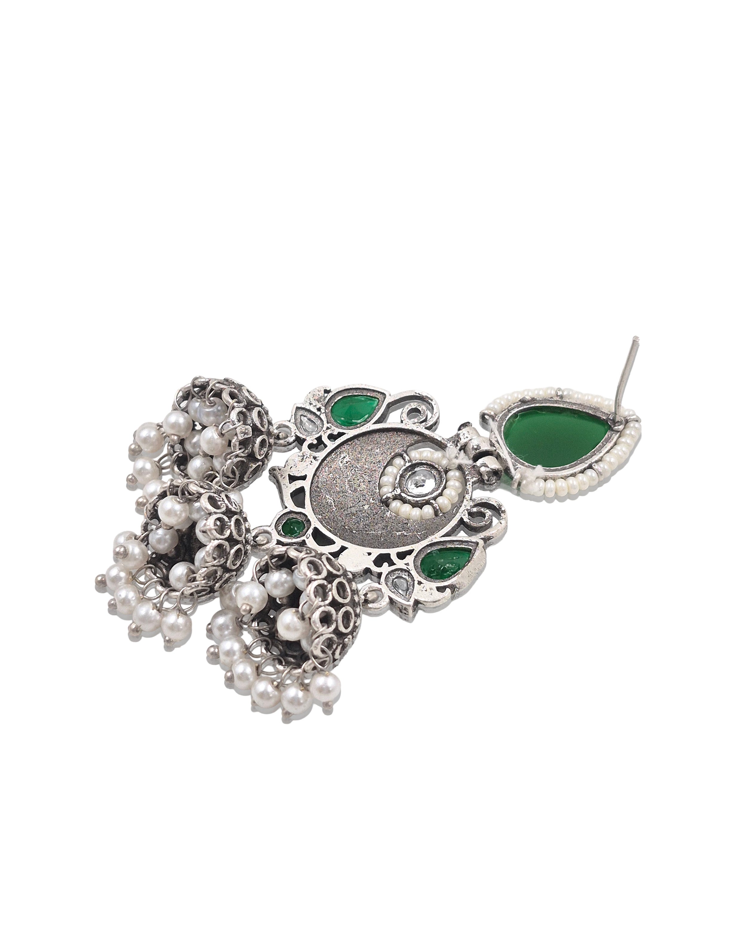 Marie Stone Jhumka Earrings