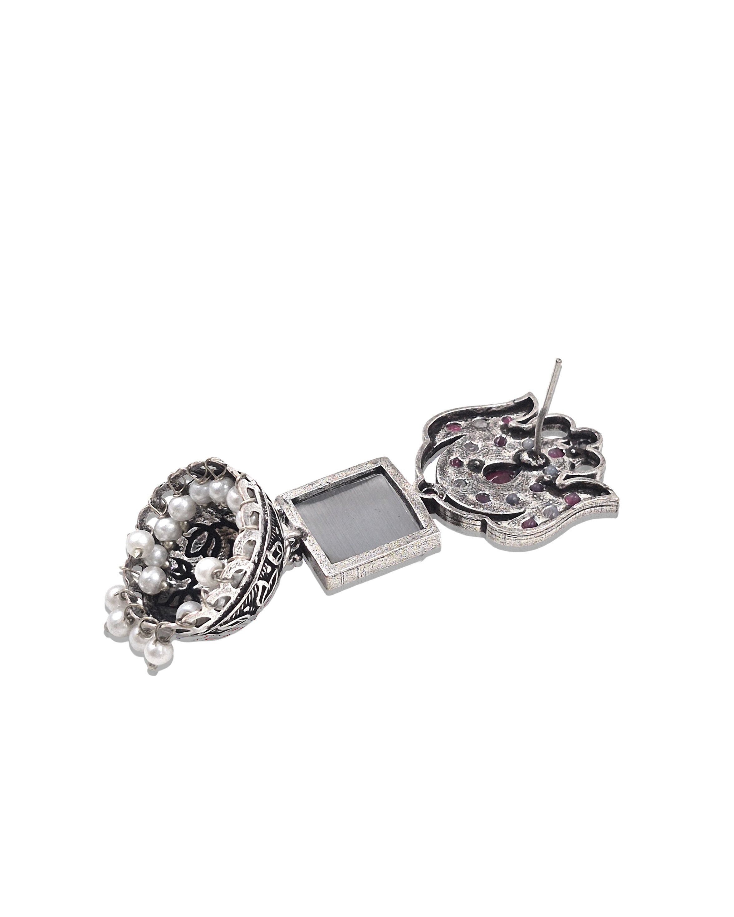 Aanya Stone Jhumka Earrings