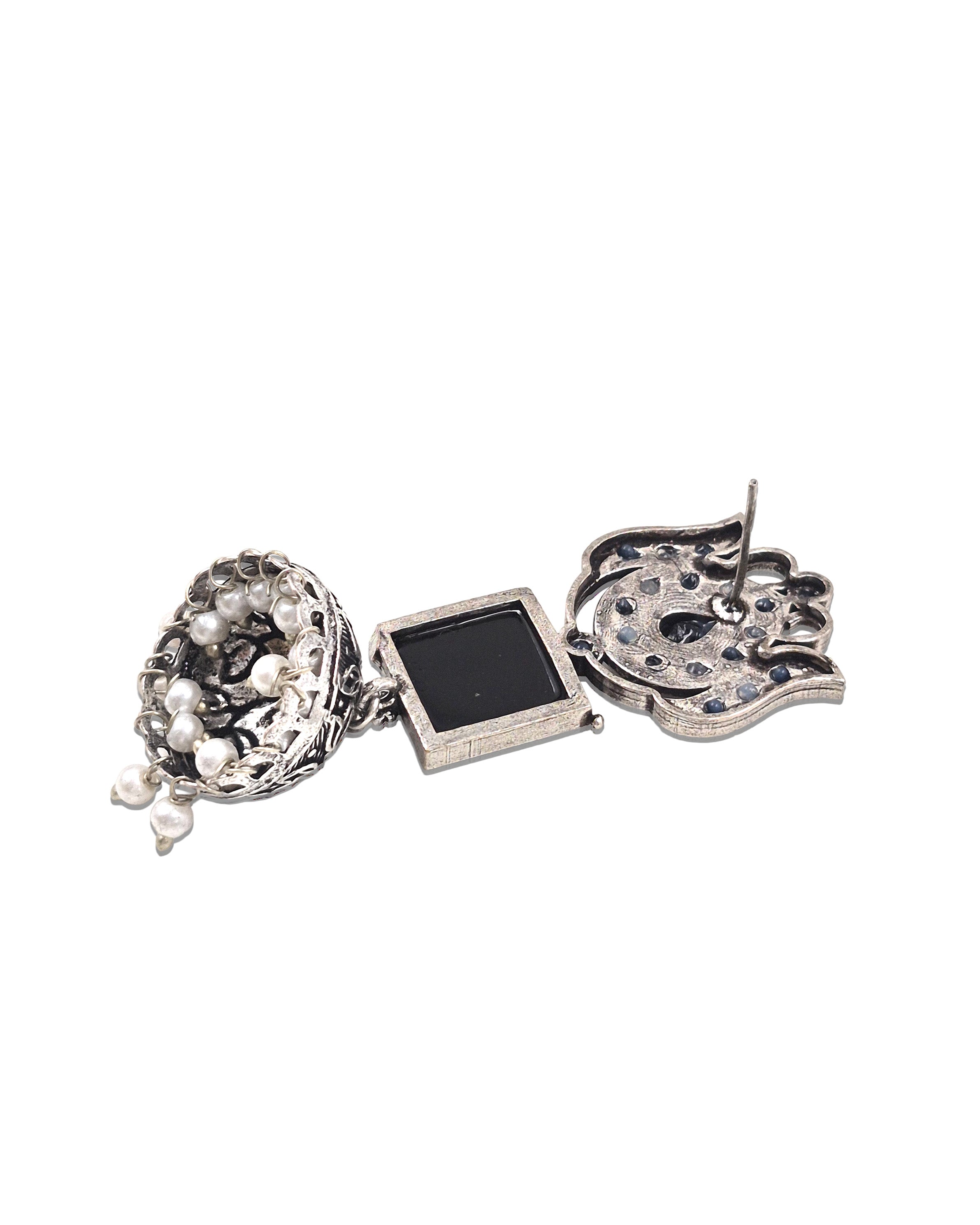Aanya Stone Jhumka Earrings