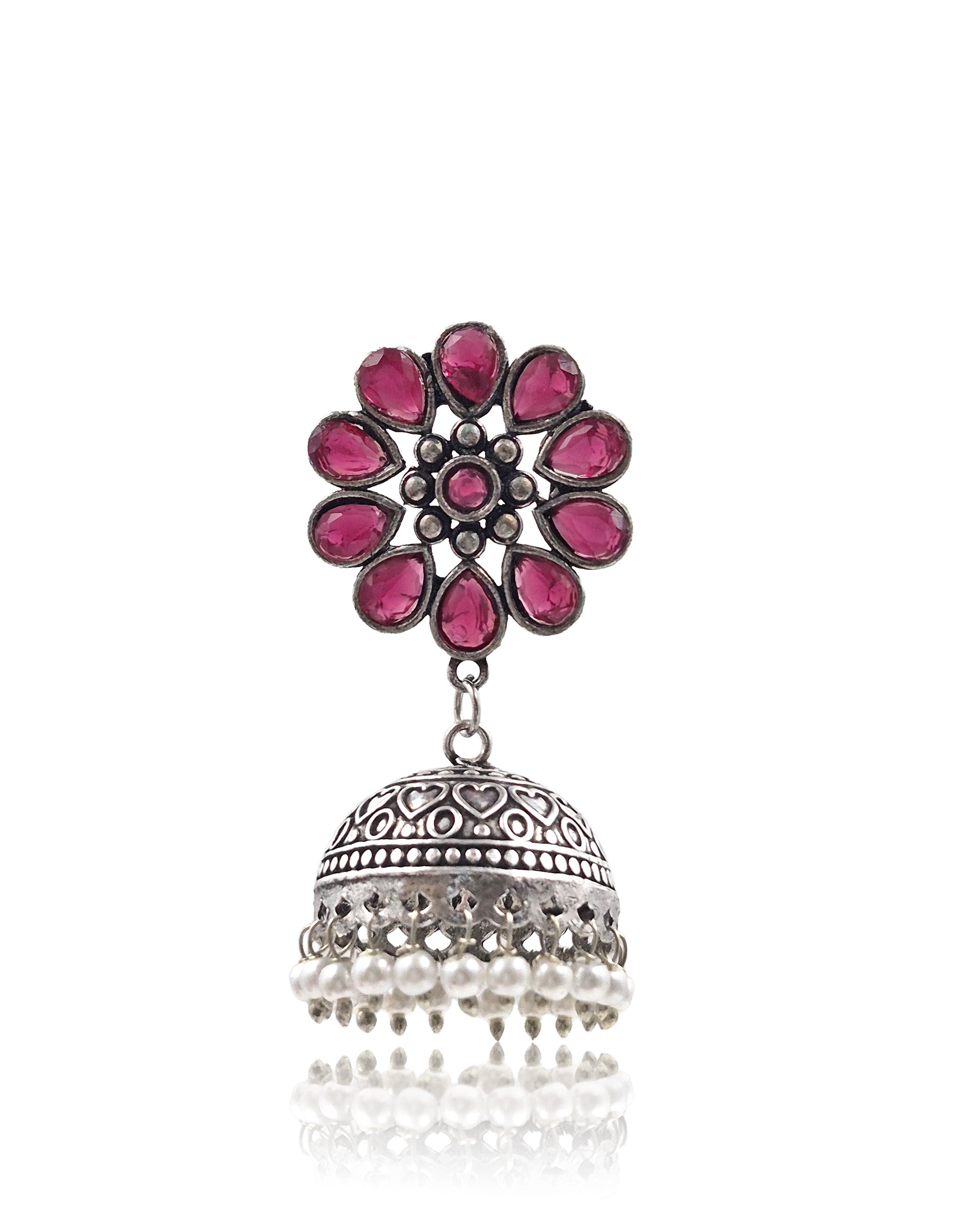 VIHANA STONE JHUMKA EARRINGS