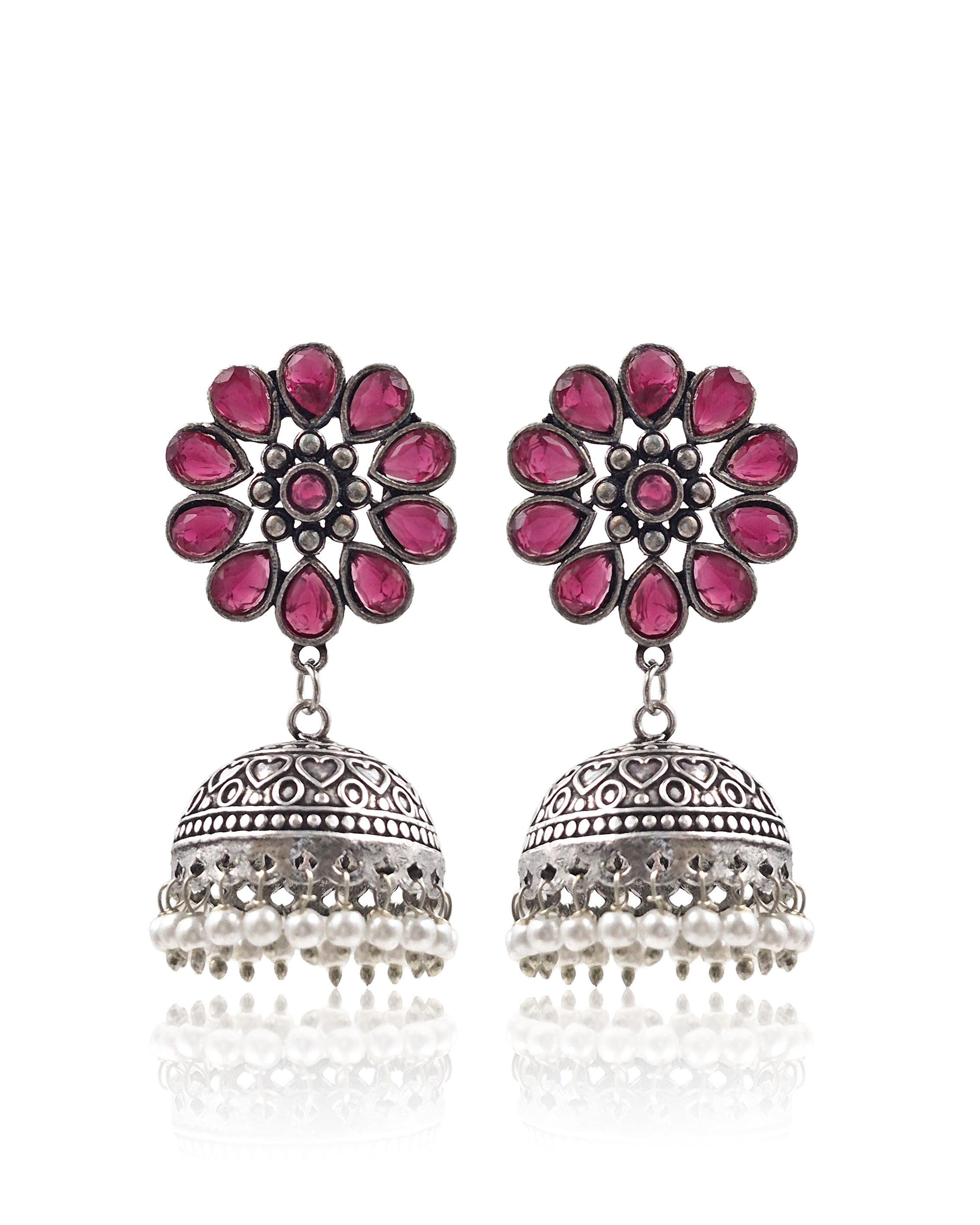 VIHANA STONE JHUMKA EARRINGS