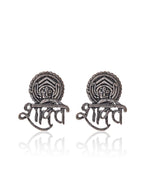 Load image into Gallery viewer, SHAKTI SILVER LOOKALIKE STUD EARRINGS