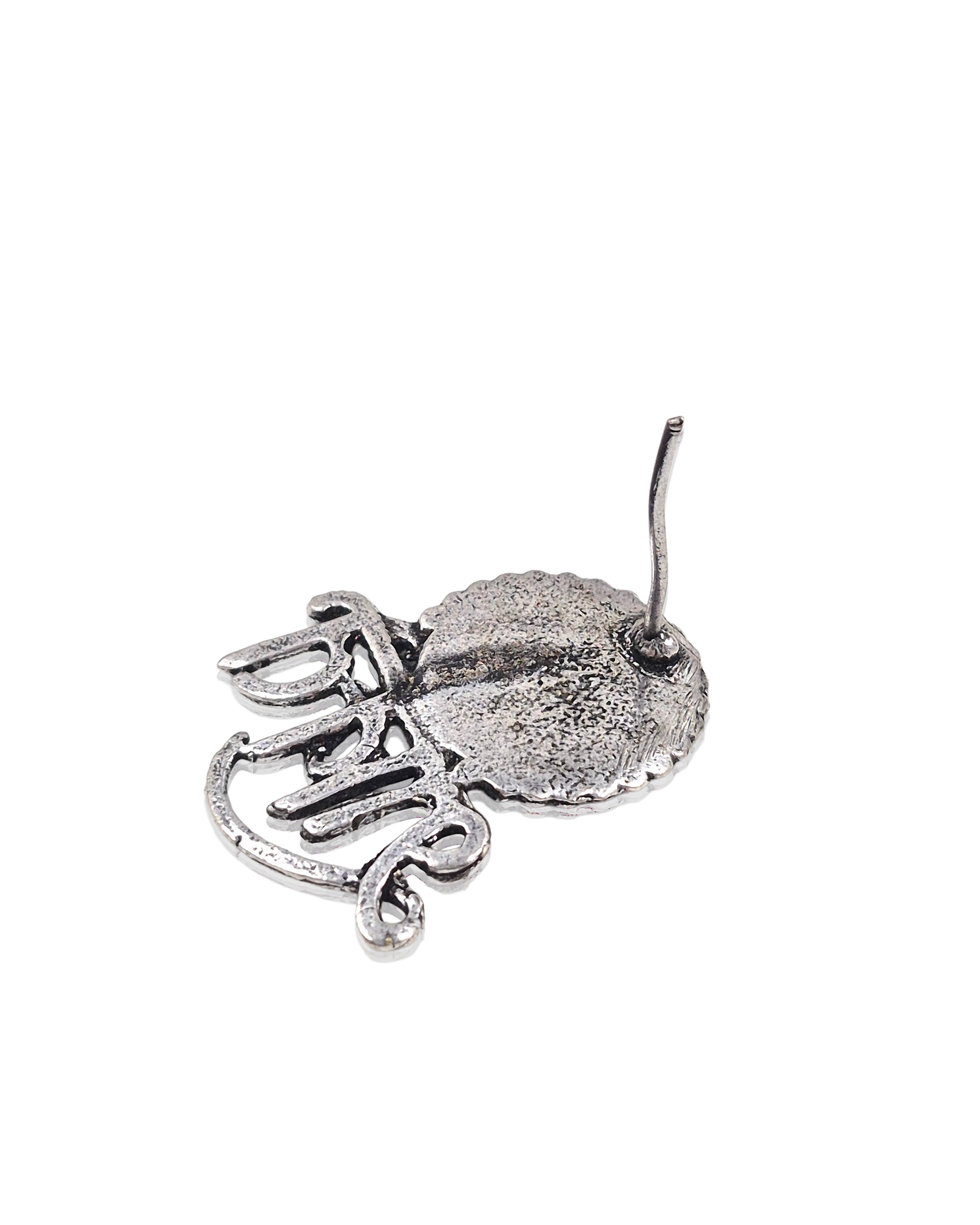 SHAKTI SILVER LOOKALIKE STUD EARRINGS