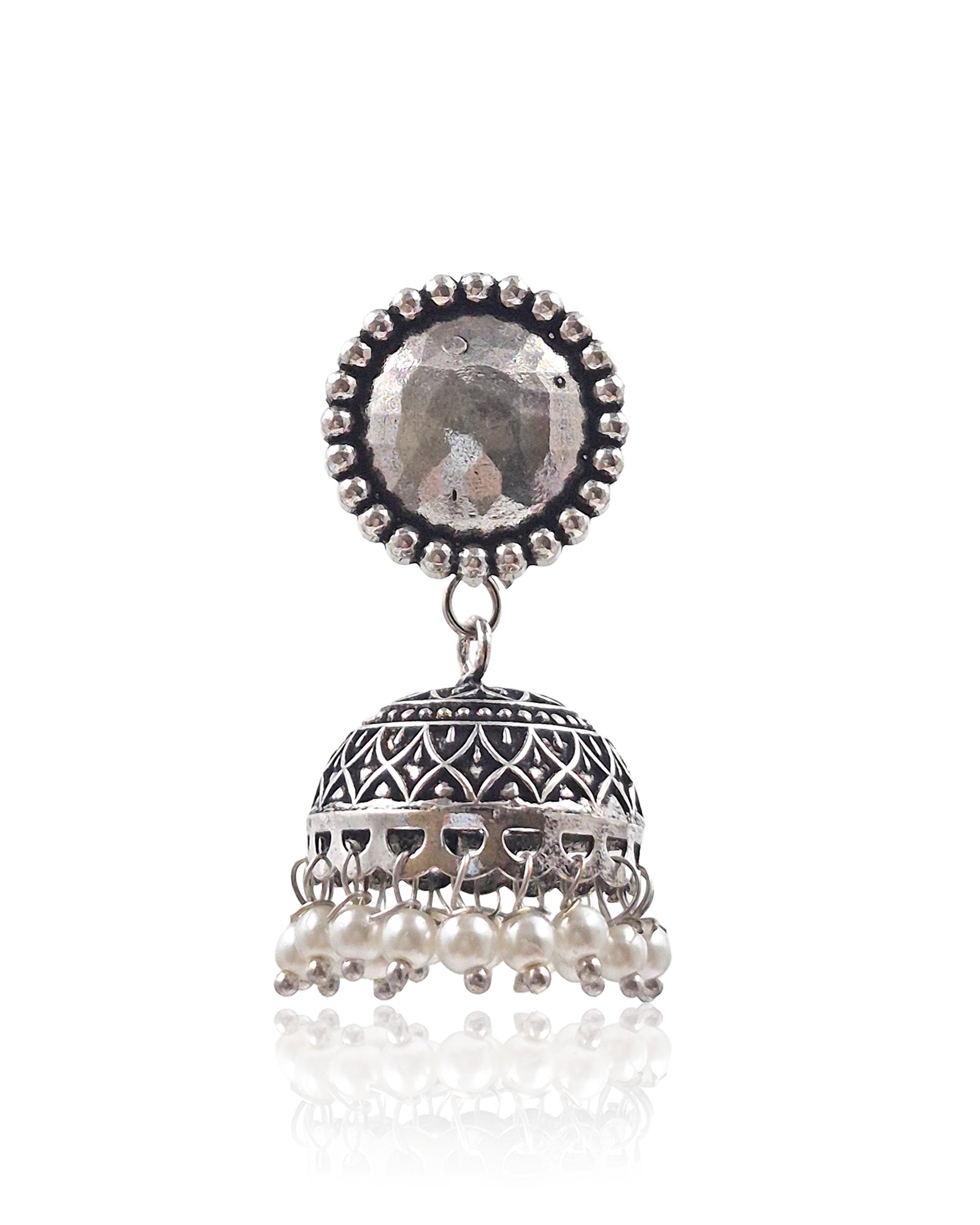 KRUTIKA OXIDISED JHUMKHA