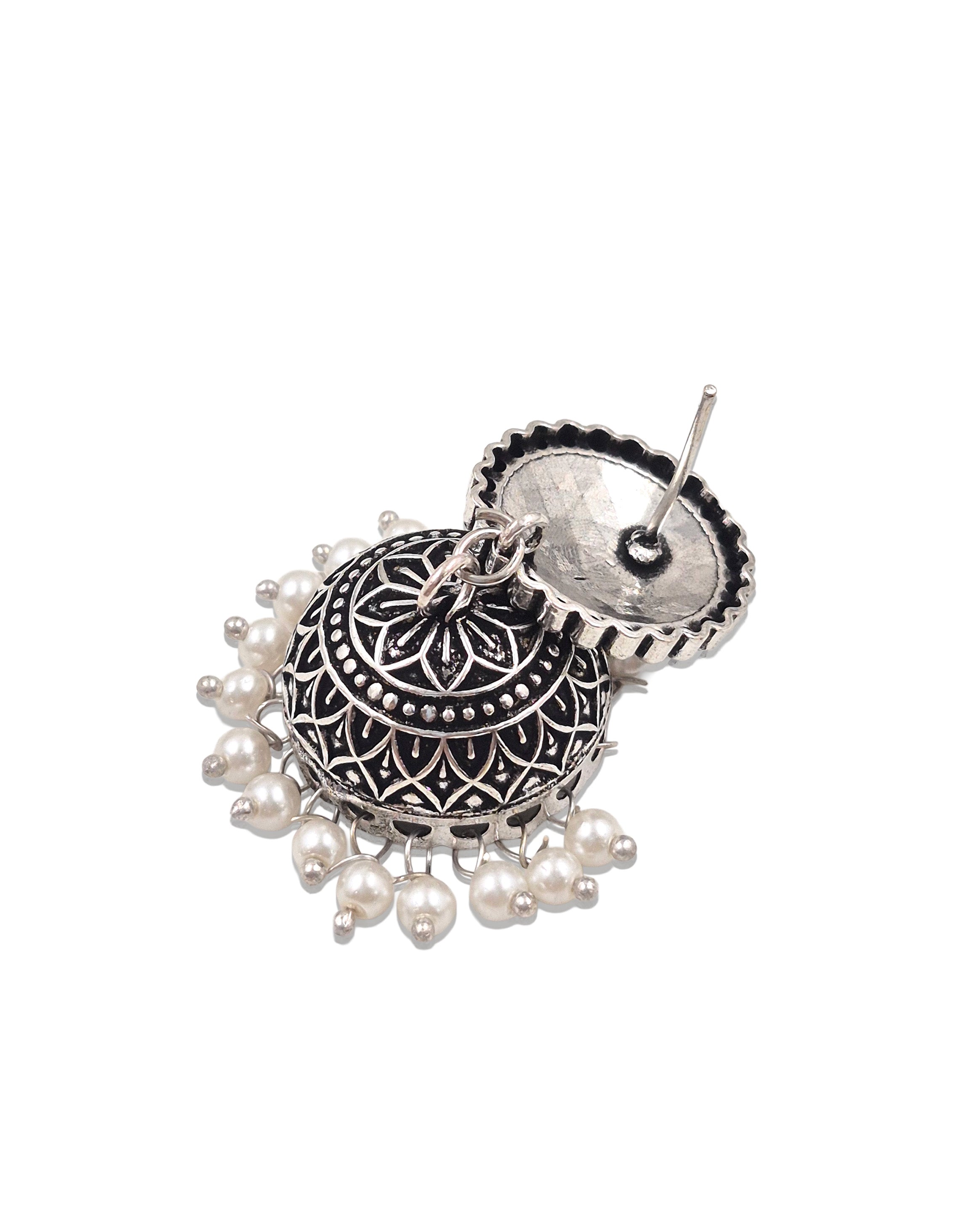 KRUTIKA OXIDISED JHUMKHA