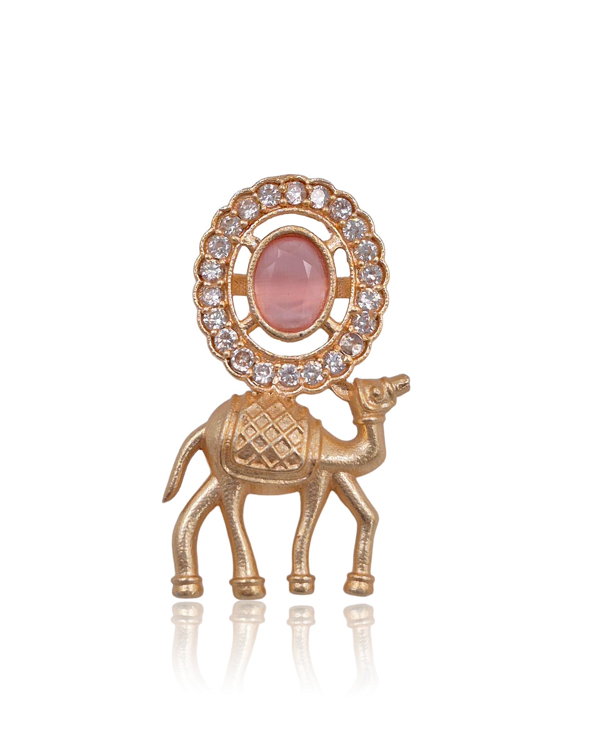 Rosegold Stone Stud Earrings