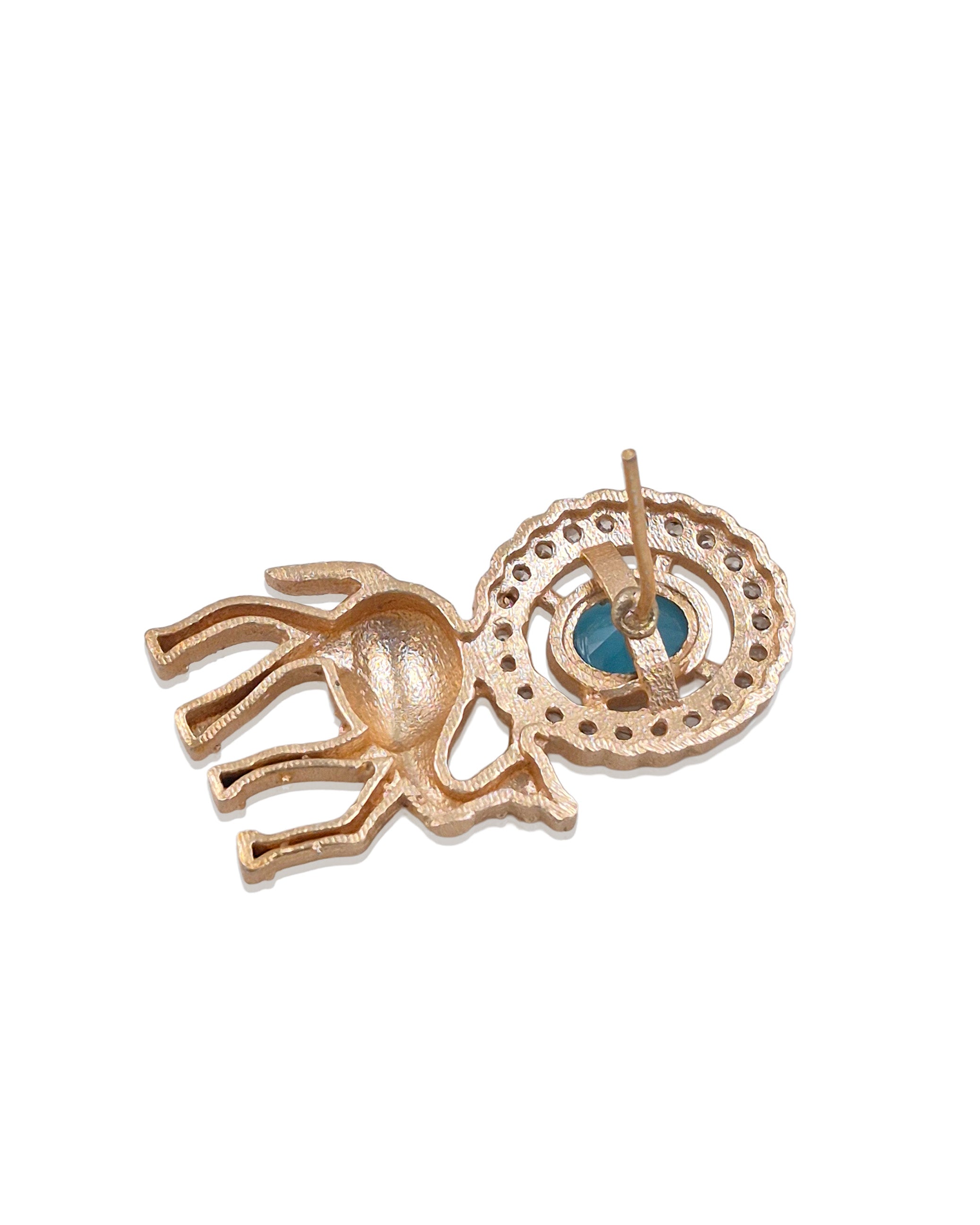 Rosegold Stone Stud Earrings