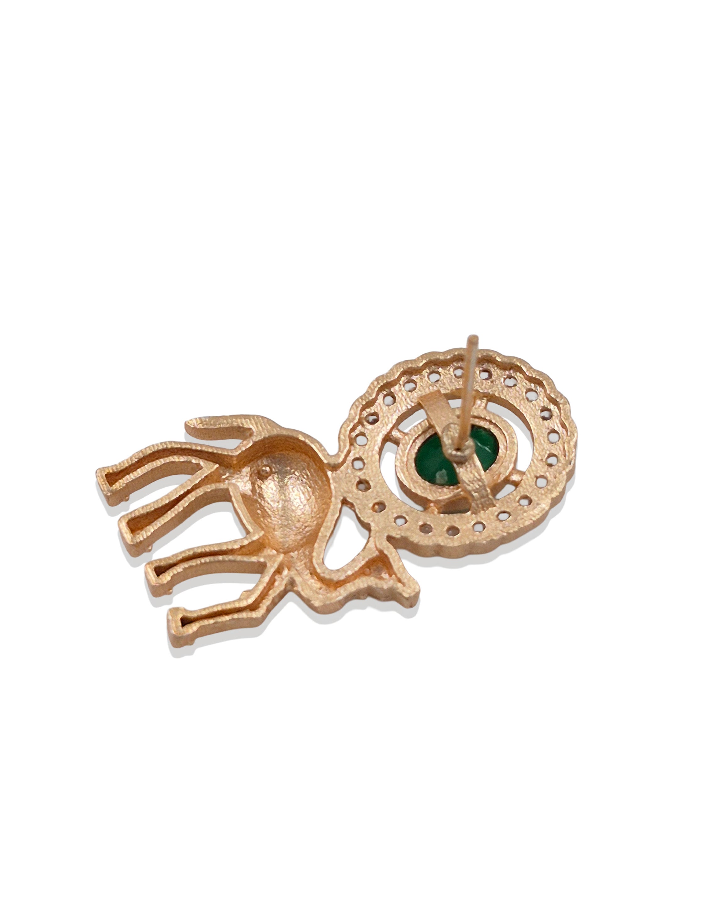 Rosegold Stone Stud Earrings