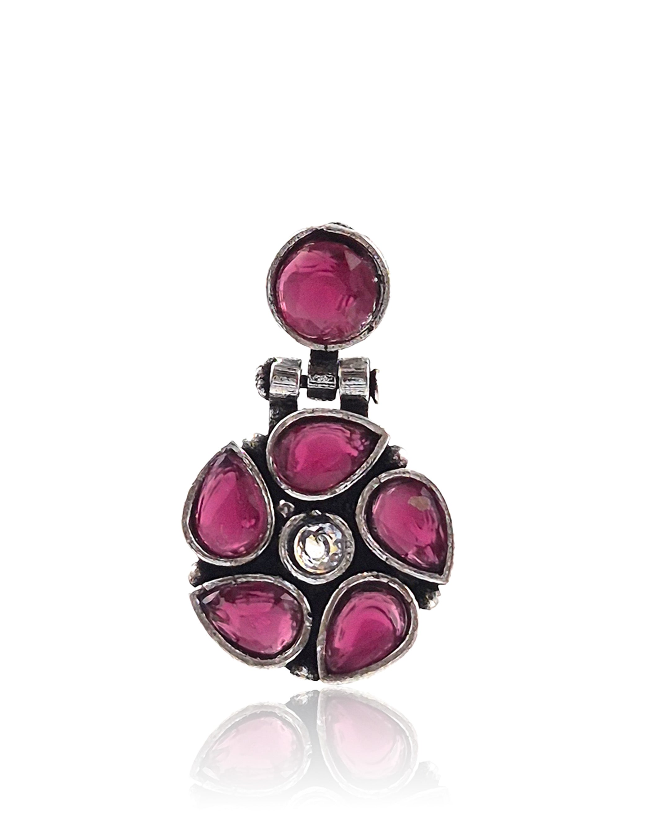 KIRTI OXIDISED STONE DANGLER EARRINGS