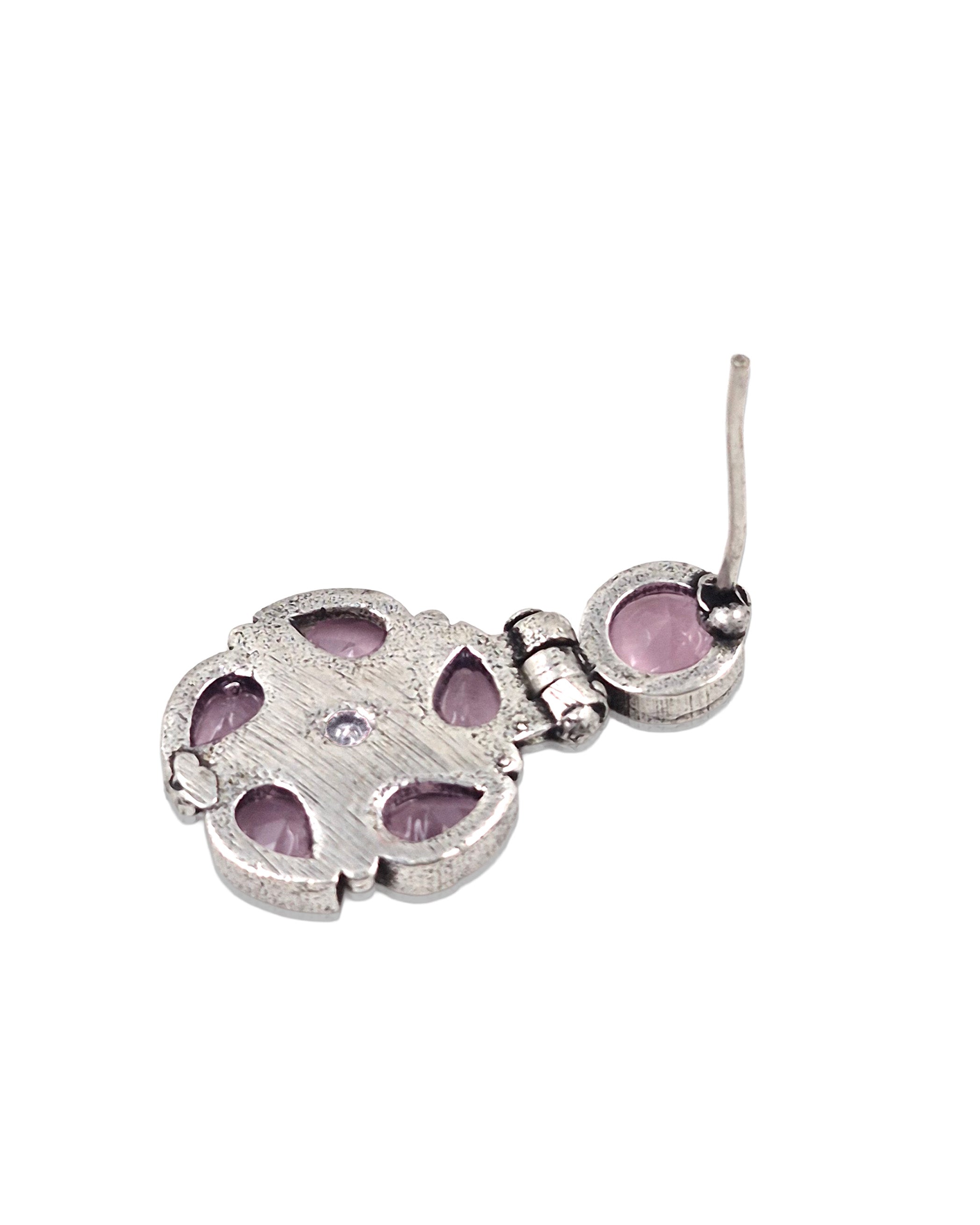 KIRTI OXIDISED STONE DANGLER EARRINGS