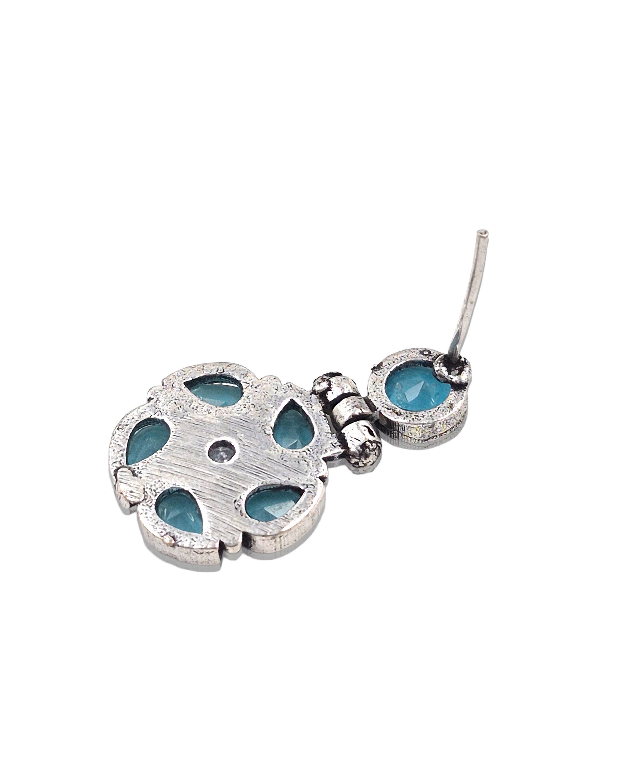 KIRTI OXIDISED STONE DANGLER EARRINGS